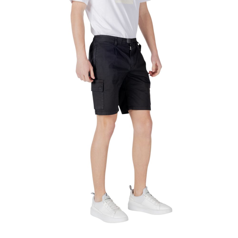 Hugo Boss Black Cotton Bermuda Shorts - Luxury Comfort Redefined