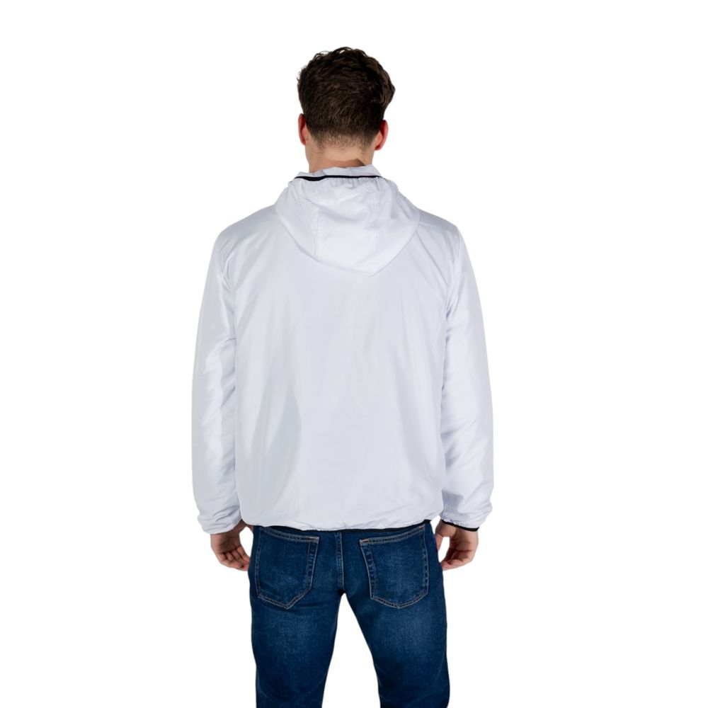 EA7 Emporio Armani White Shell Jacket - Timeless Luxury Essential