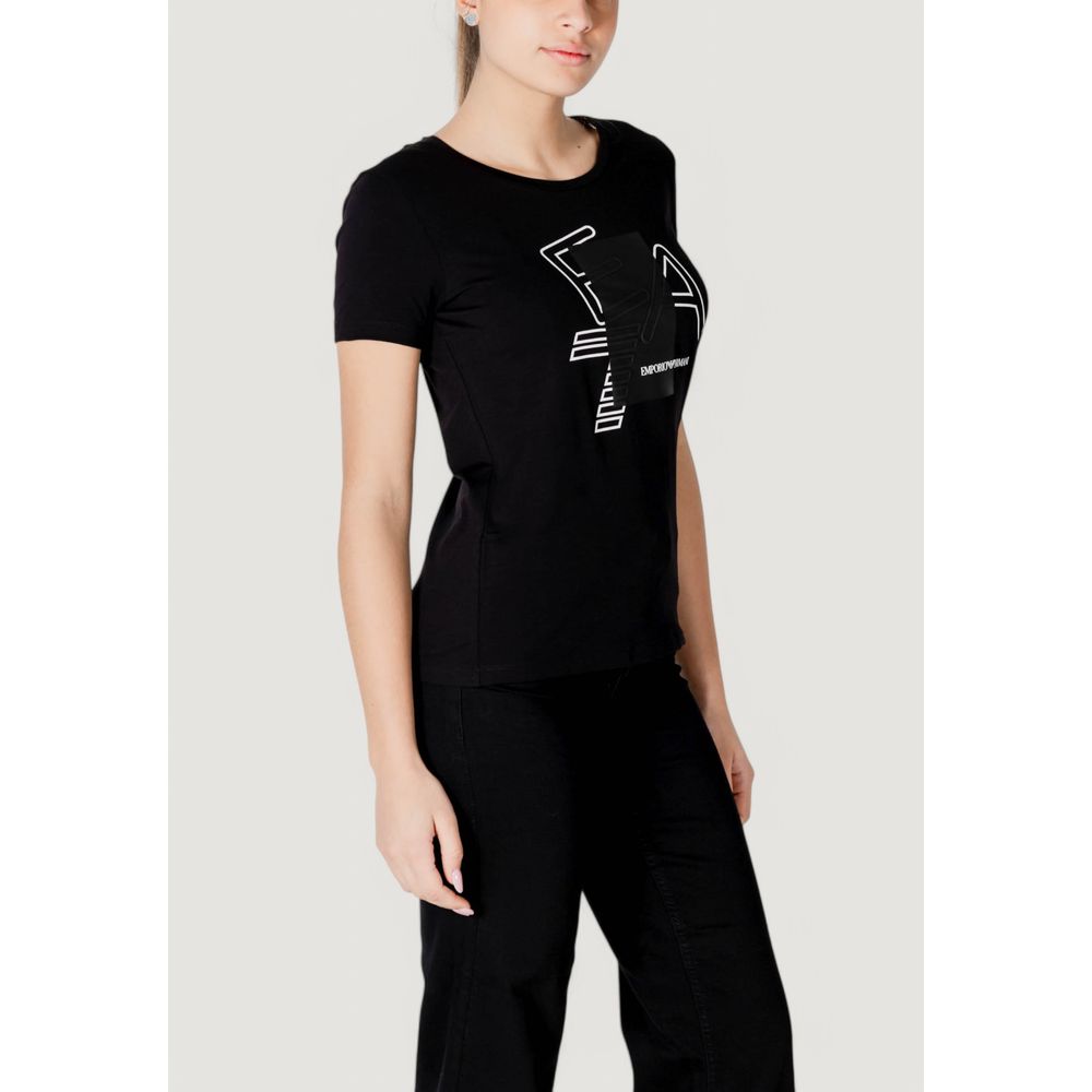 Elevate your wardrobe with the EA7 Emporio Armani Black Cotton T-Shirt from the SS25 collection, a luxurious blend of comfort and elegance that defines modern sophistication.