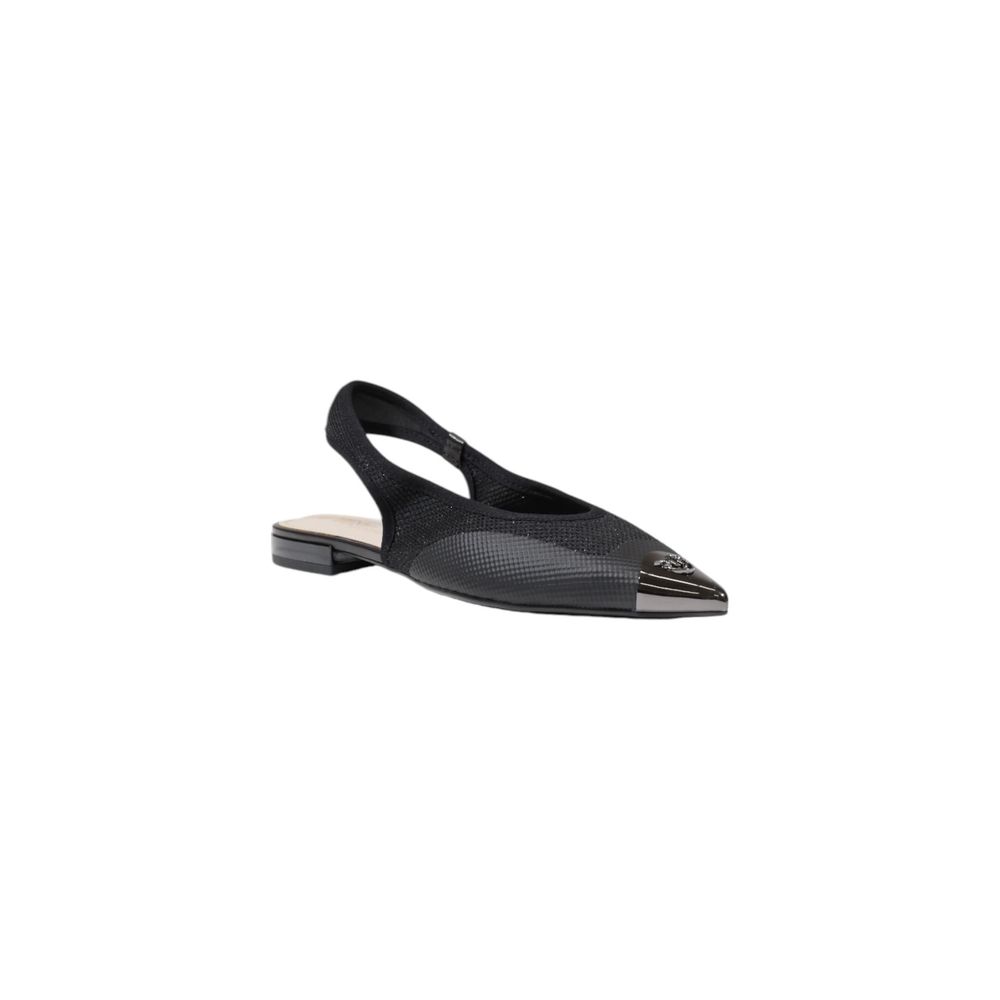 PINKO Black Leather Flat Sandals - Timeless Elegance for All