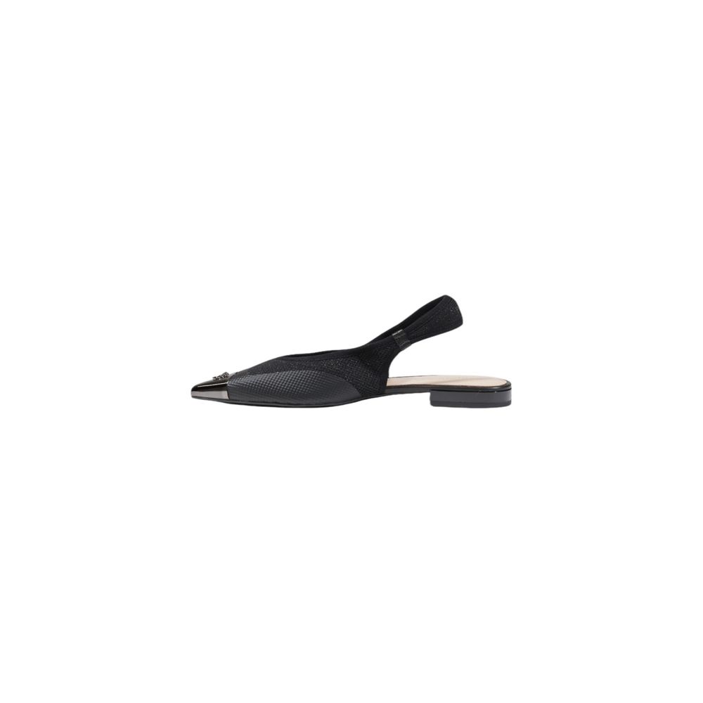 PINKO Black Leather Flat Sandals - Timeless Elegance for All