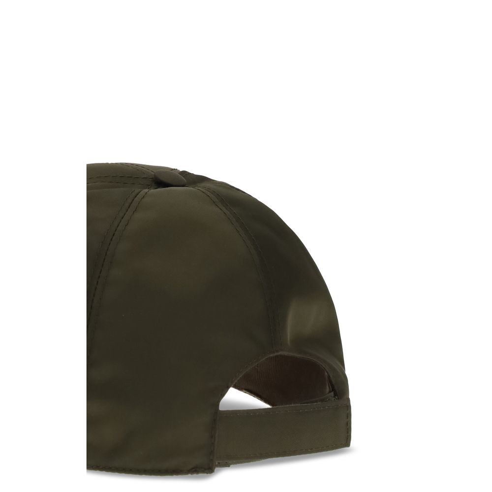 Prada Green Recycled Polyamide Cap (Baseball Hat)