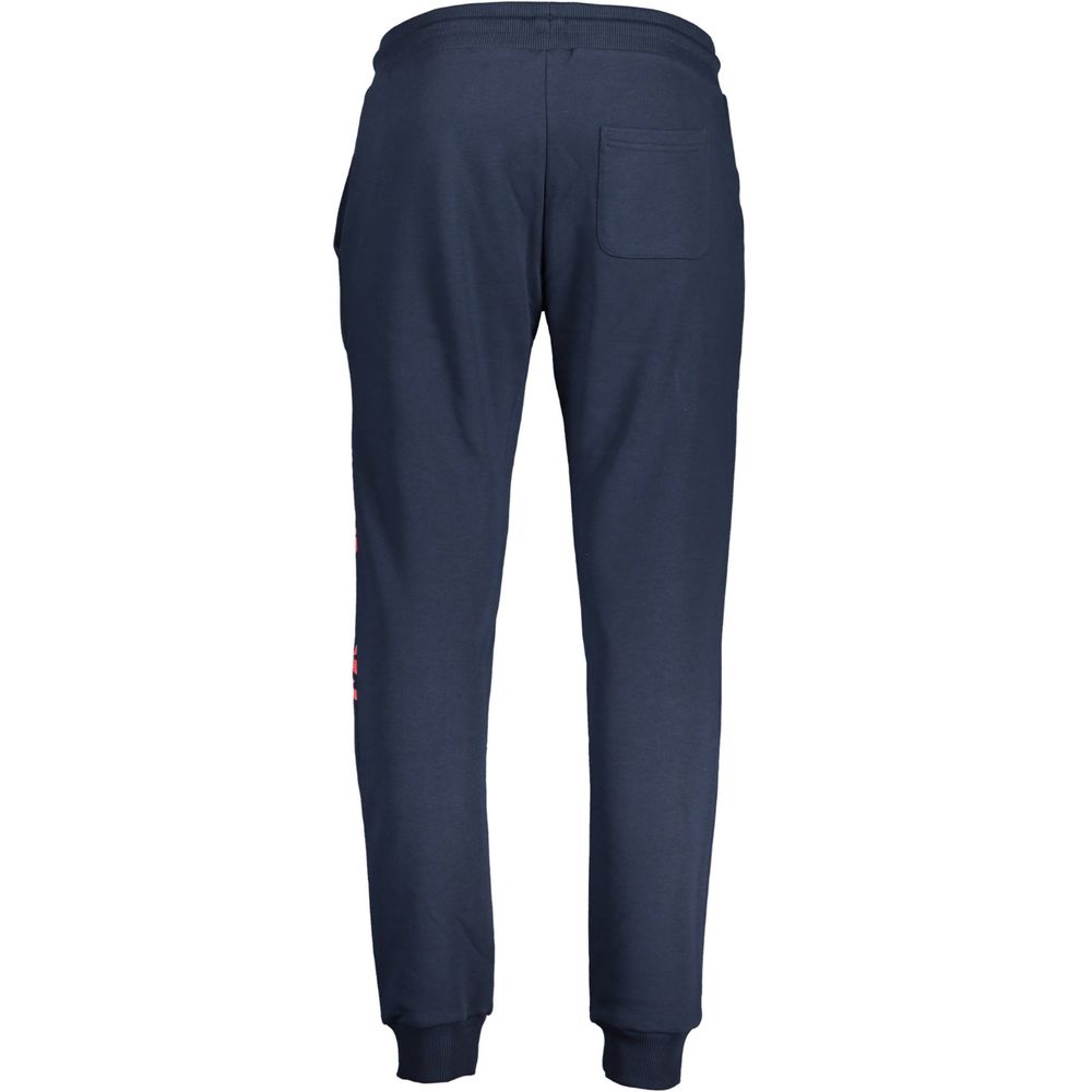 Elevate your wardrobe with Cavalli Class Blue Cotton Men's Sweatpants, a luxurious blend of comfort and style, meticulously crafted for the discerning individual.