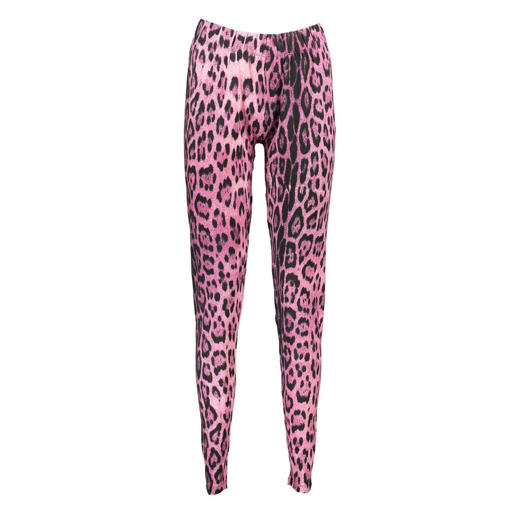 Discover the Cavalli Class Rosa Cotton Women's Legging, where exquisite Italian craftsmanship meets luxurious comfort for an effortlessly chic allure.