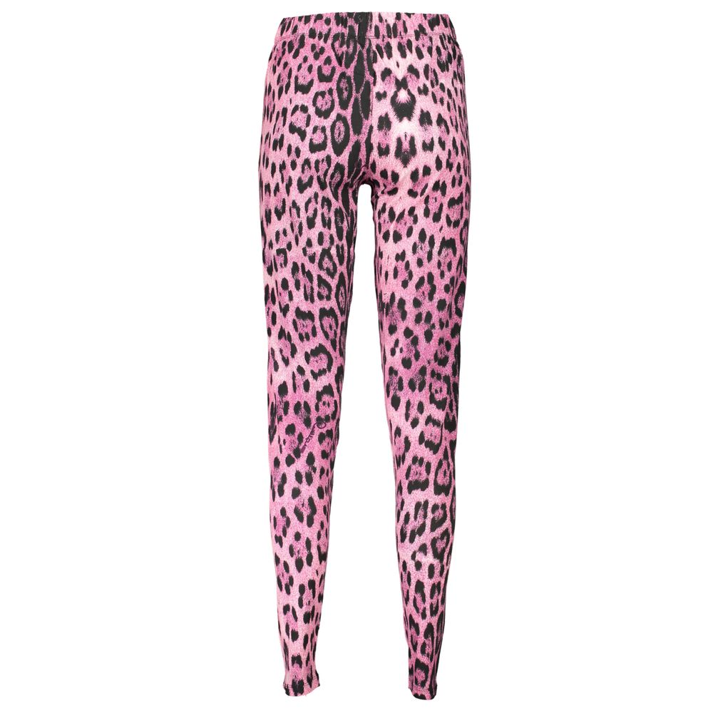 Elevate your wardrobe with Cavalli Class Rosa Cotton Women's Legging, where exquisite Italian craftsmanship meets luxurious comfort for a timeless, sophisticated allure.