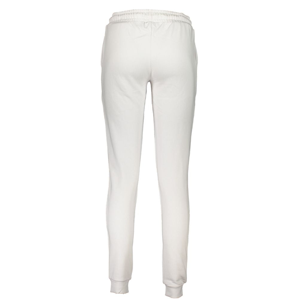 Discover the Cavalli Class White Cotton Women's Sweatpant, a luxurious blend of comfort and elegance, crafted for the discerning fashion lover seeking sophistication in every moment.