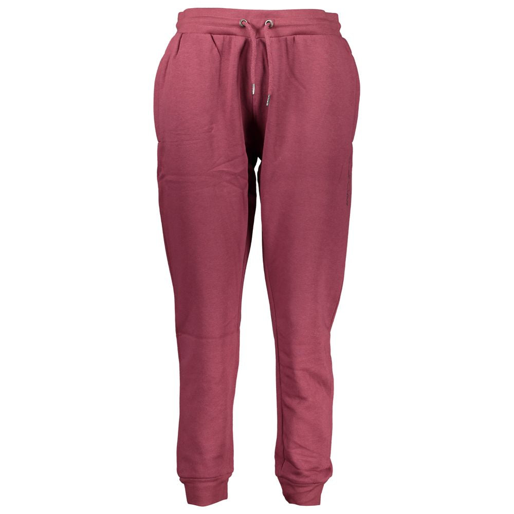 Elevate your wardrobe with the Cavalli Class Viola Polyester Women's Tracksuit Pant, where exquisite craftsmanship meets luxurious comfort in a stunning purple hue.