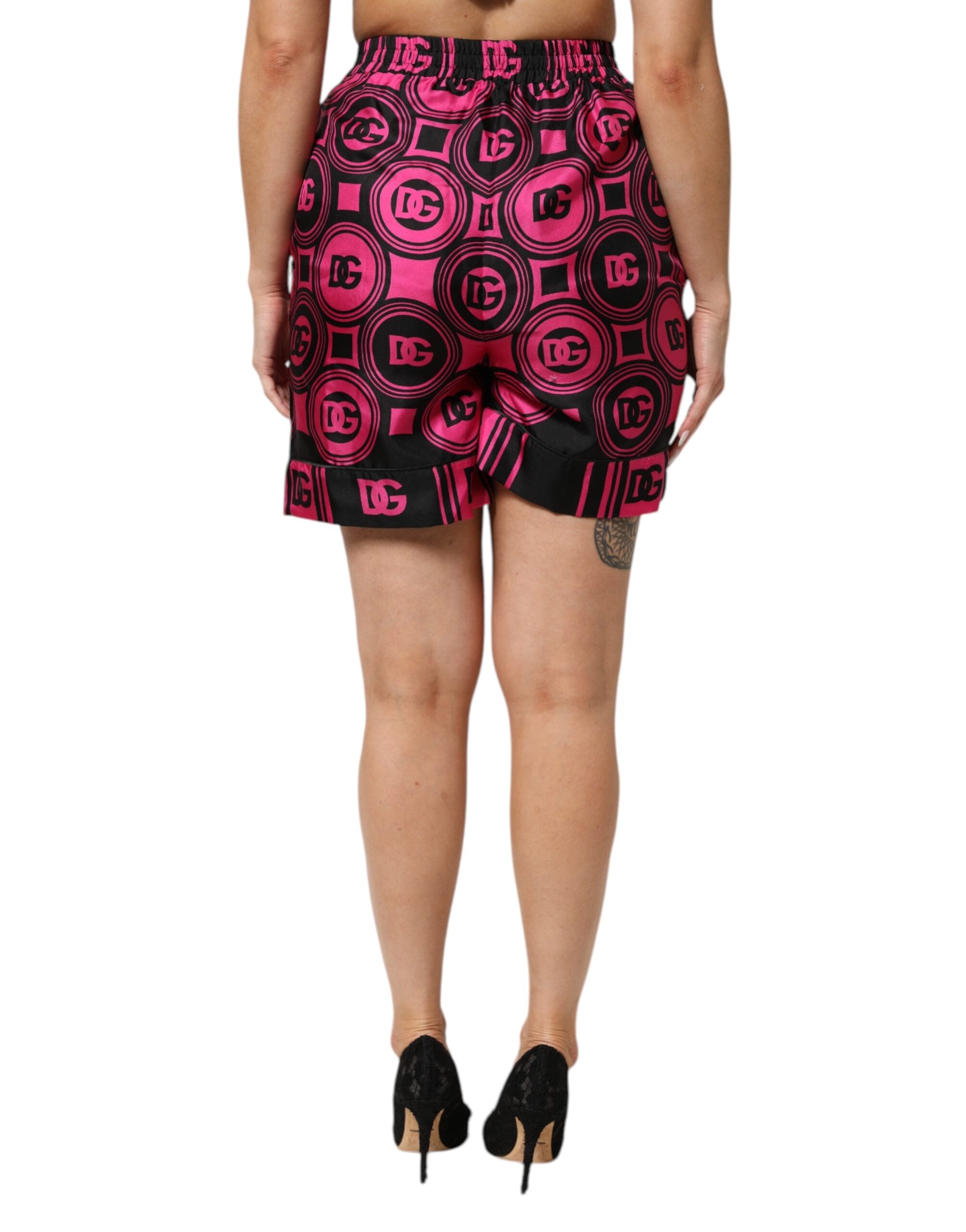 Elevate your style with Dolce & Gabbana's exquisite silk shorts, a testament to Italian craftsmanship and luxurious allure, perfect for any sophisticated occasion.