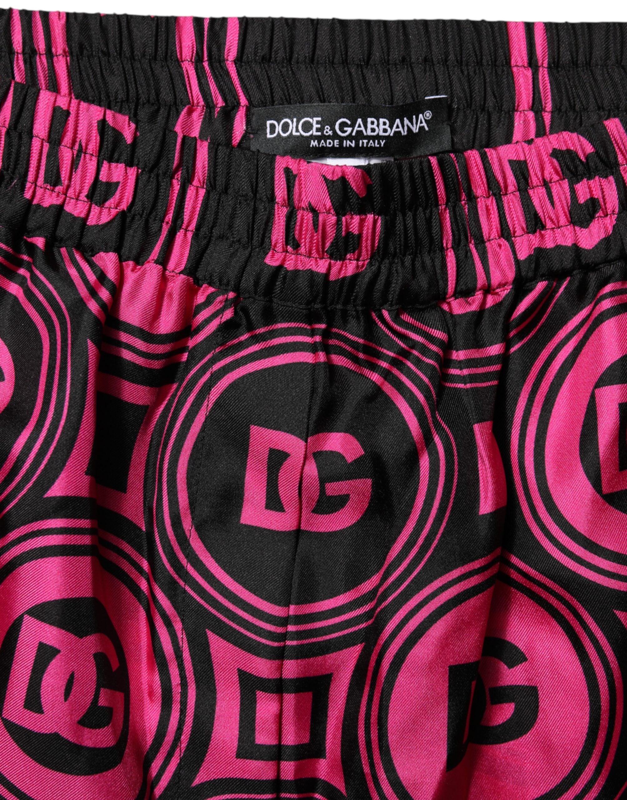 Elevate your wardrobe with Dolce & Gabbana's exquisite silk shorts, where Italian craftsmanship meets luxurious allure, perfect for the discerning fashion connoisseur.