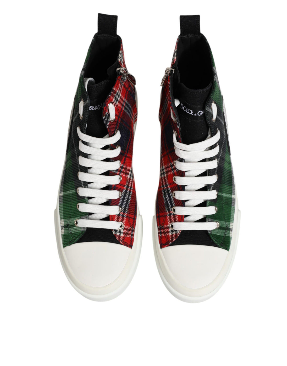 Dolce & Gabbana Multicolor High Top Sneakers - Artisanal Luxury