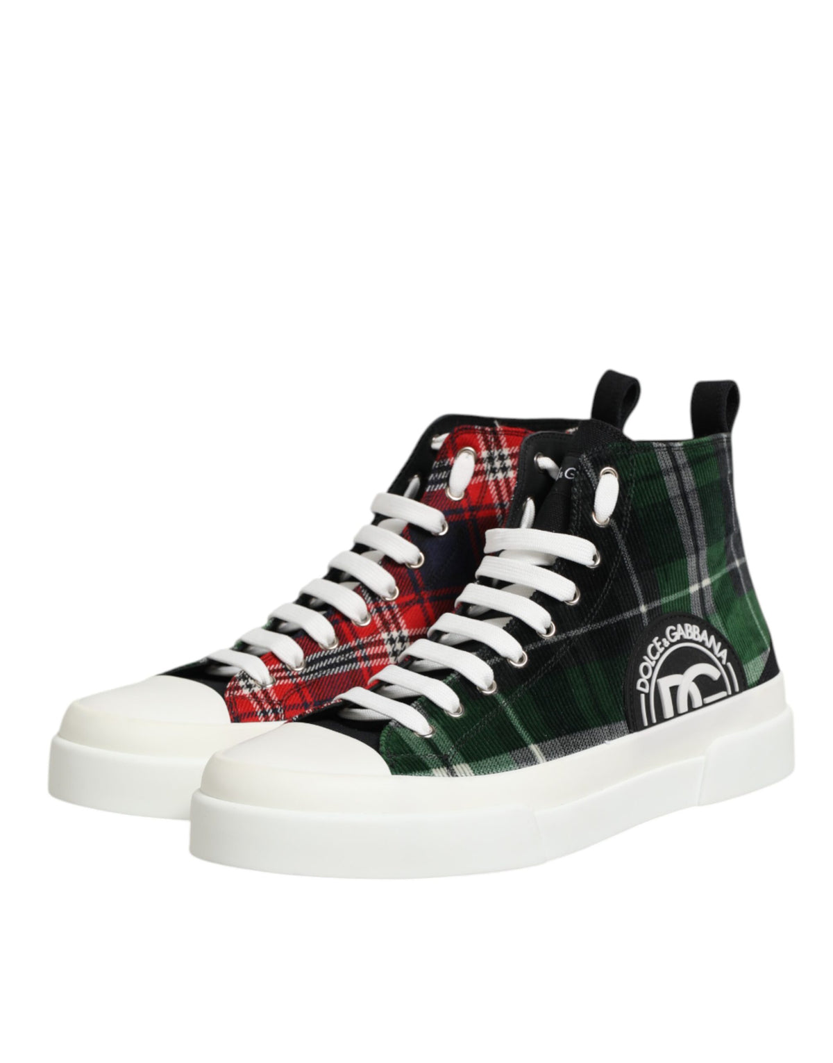Dolce & Gabbana Multicolor High Top Sneakers - Artisanal Luxury