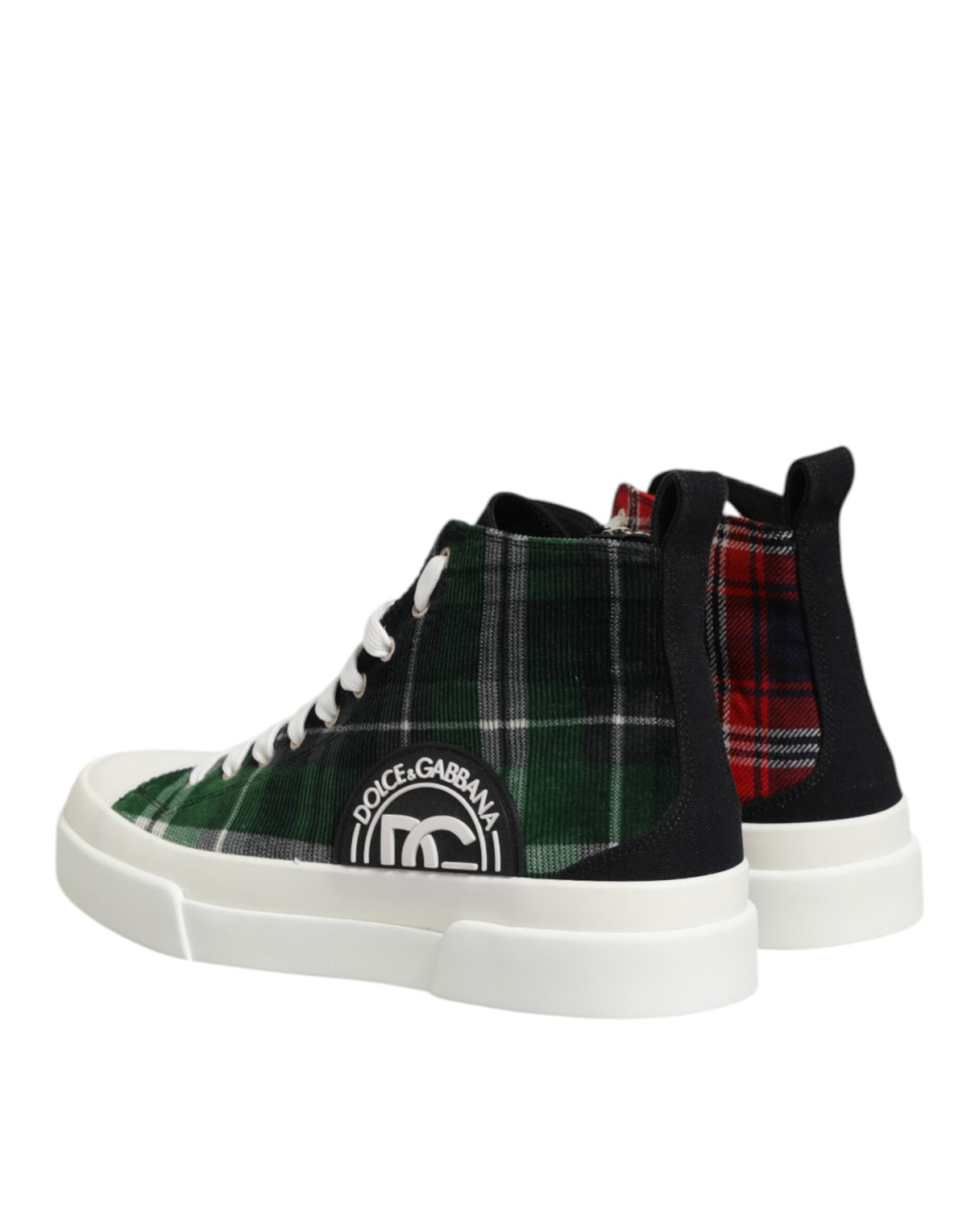 Dolce & Gabbana Multicolor High Top Sneakers - Artisanal Luxury