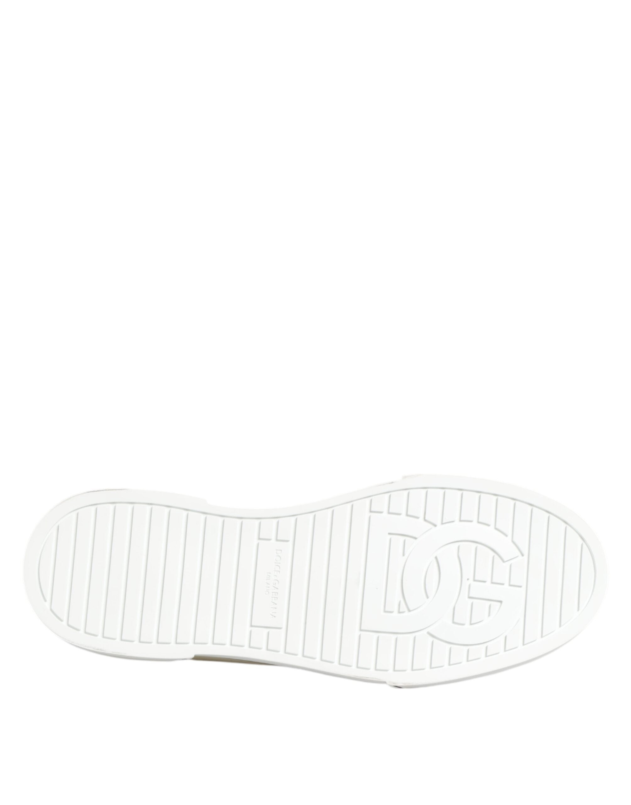 Dolce & Gabbana Multicolor Cotton Logo Low Top Sneakers Shoes