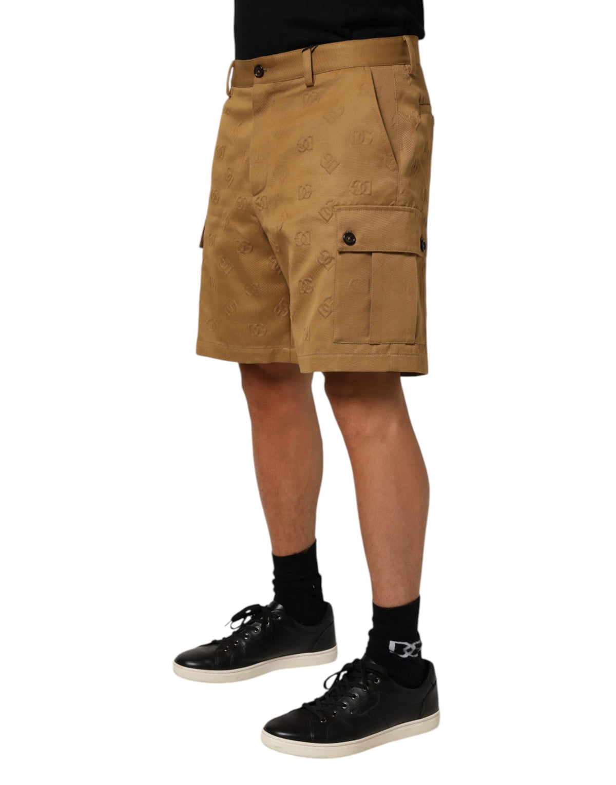 Dolce & Gabbana Brown Cargo Bermuda Shorts for Elevated Luxury