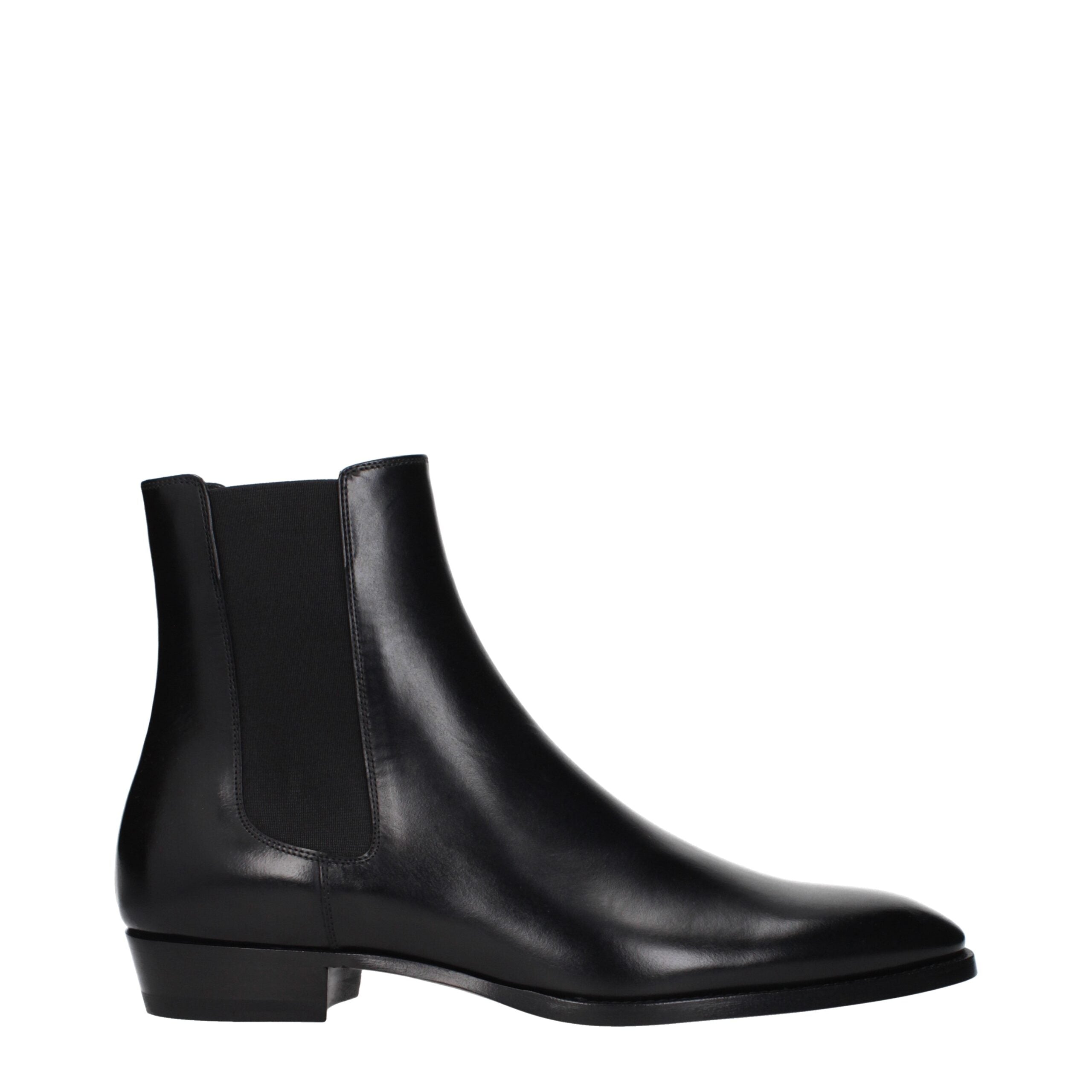 Celine Black Leather Ankle Boots - Artisanal Luxury Footwear