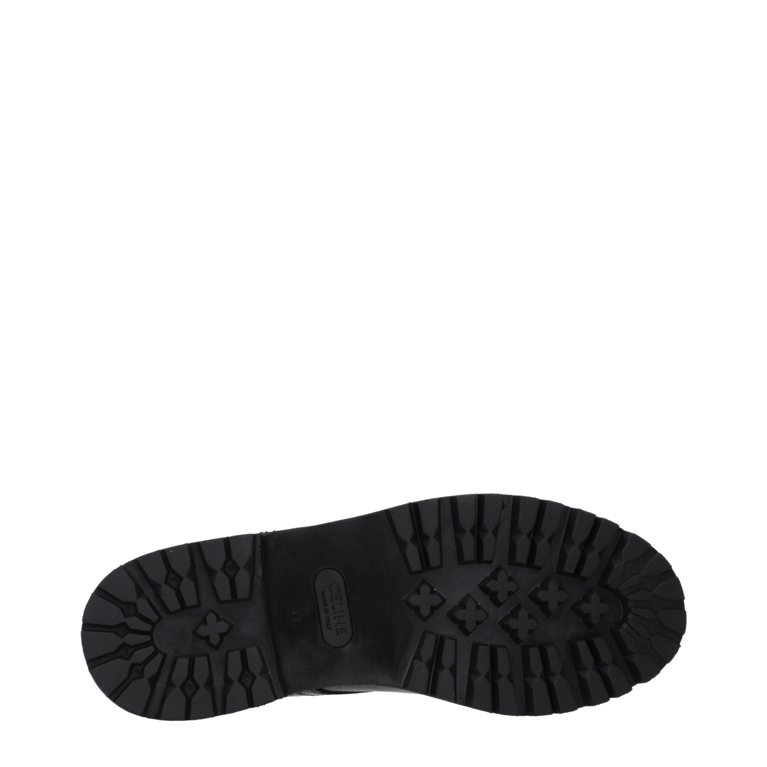 Celine Black Leather Ankle Boots