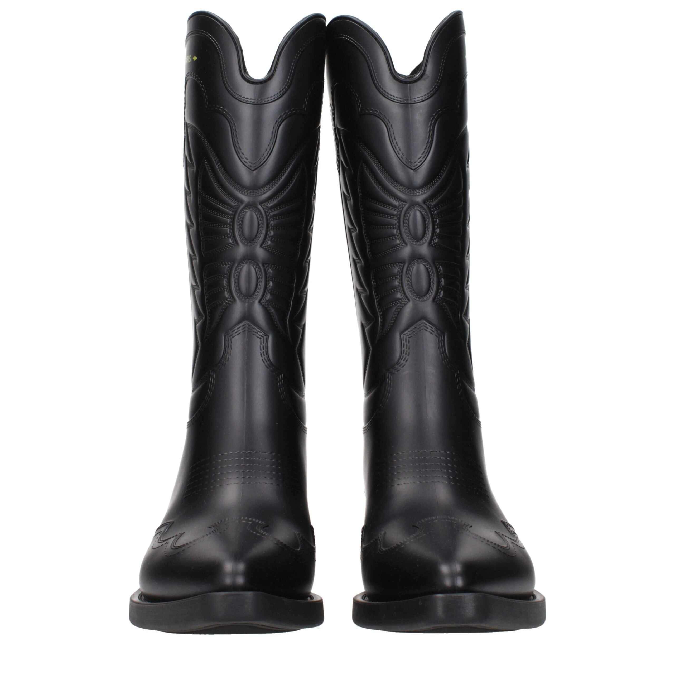 Christian Dior Black Cotton Boots – Artisanal Luxury Footwear