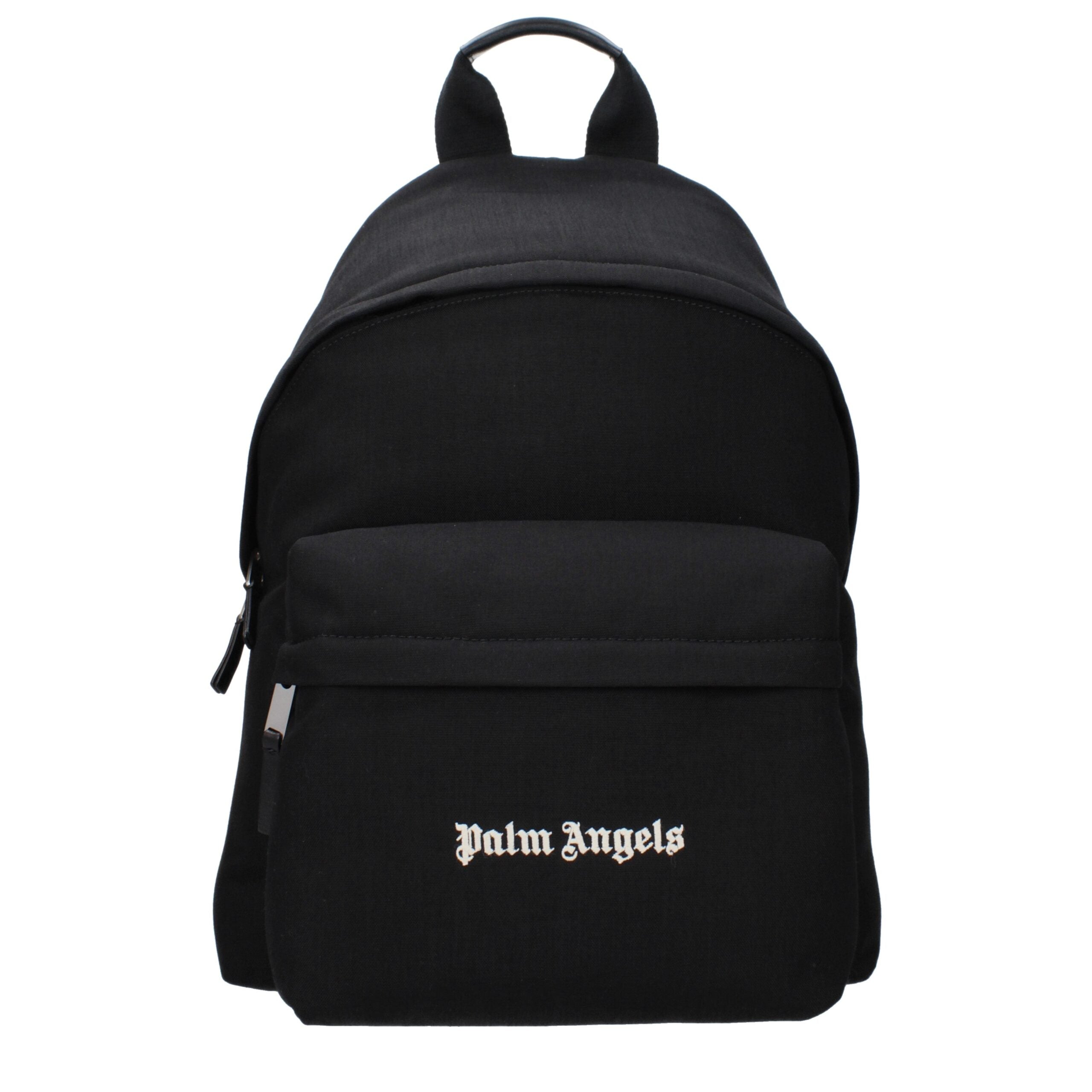 Elevate your style with the Palm Angels Black Fabric Backpack, a luxurious blend of vintage elegance and modern versatility, perfect for the discerning connoisseur.