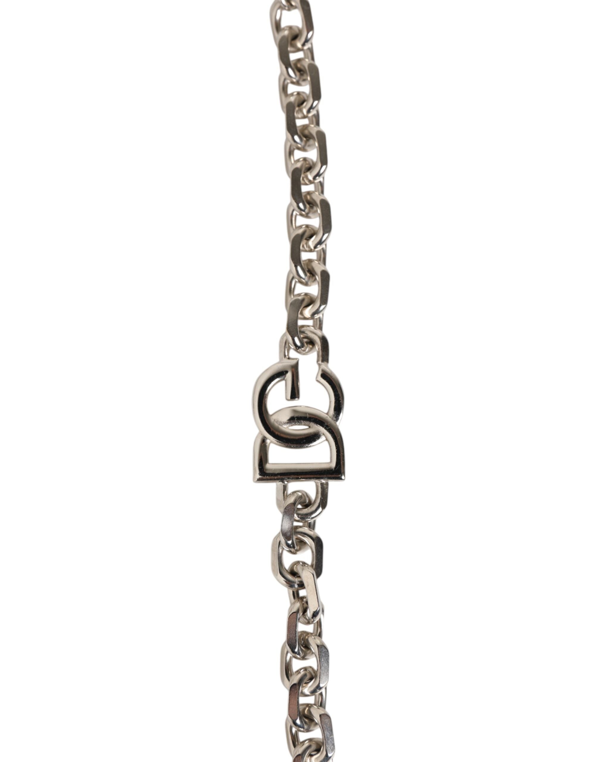 Elevate your style with the Dolce & Gabbana Black Leather Pearl Chain Bag Accessory Shoulder Strap, a luxurious blend of exquisite craftsmanship and timeless elegance, perfect for the discerning individual.