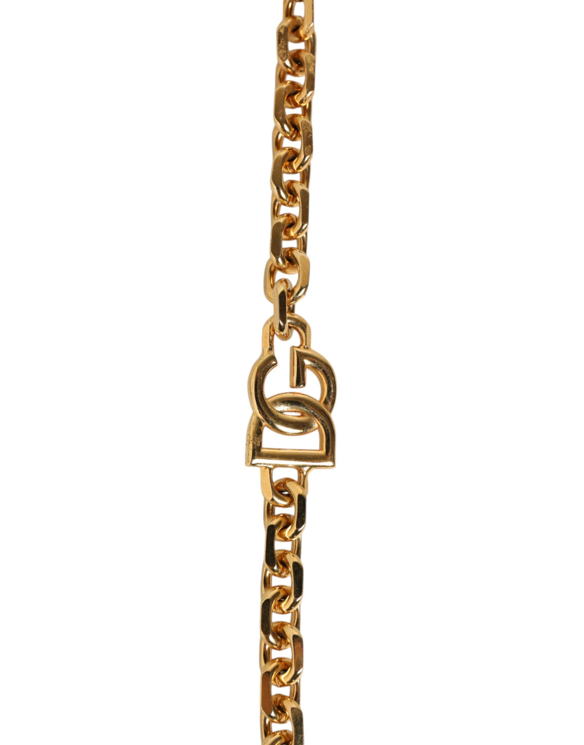 Indulge in the exquisite Dolce & Gabbana Black Leather Gold Chain Bag Accessory Shoulder Strap, a luxurious blend of craftsmanship and elegance, perfect for elevating your style.