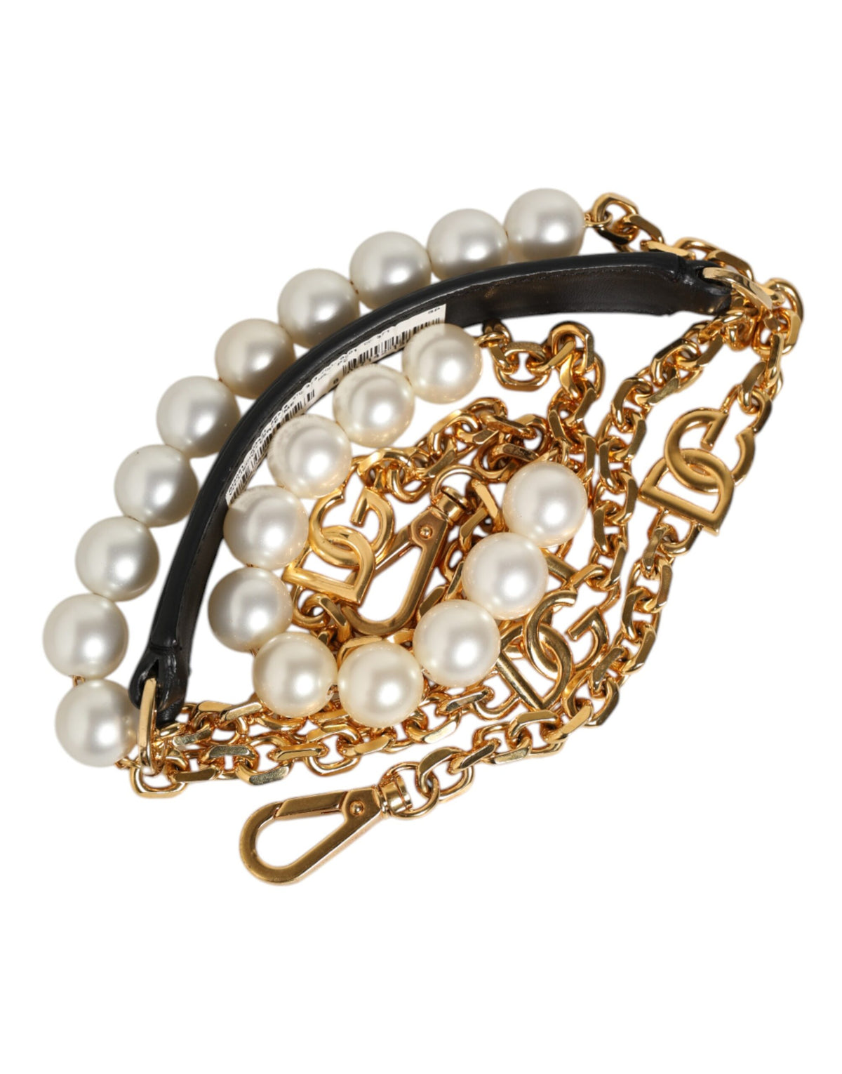 Indulge in the Dolce & Gabbana Black Leather Gold Chain Bag Accessory Shoulder Strap, a masterpiece of Italian craftsmanship that elevates your style with luxurious elegance.