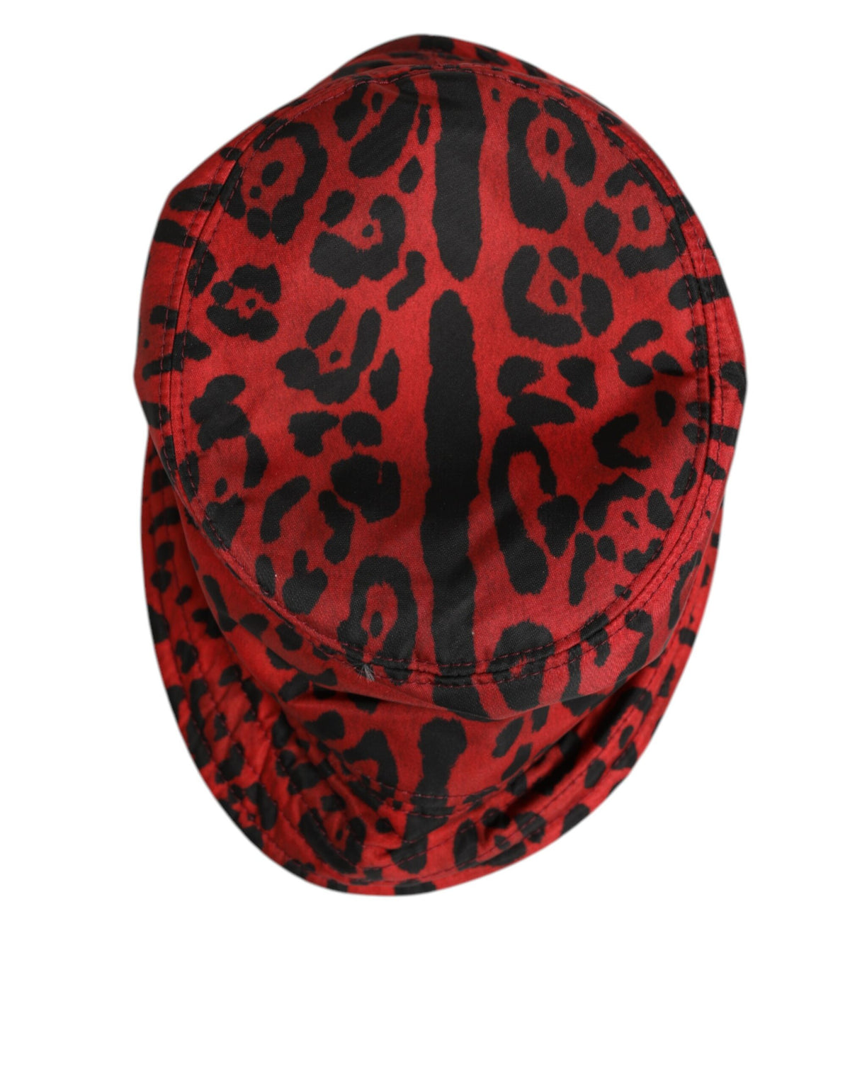 Discover the exquisite Dolce & Gabbana Red Black Nylon Leopard Print Bucket Hat, a statement of luxury and artistry, meticulously crafted in Italy for the discerning style connoisseur.