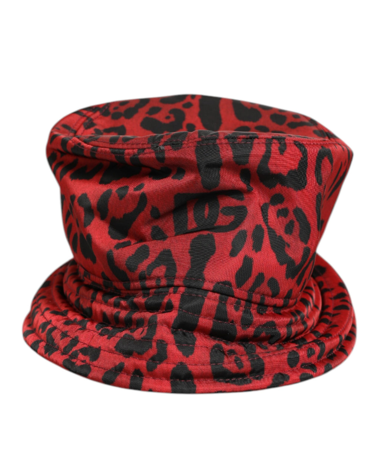 Discover the Dolce & Gabbana Red Black Nylon Leopard Print Bucket Hat, a statement of luxury and artistry, crafted in Italy for the discerning fashion connoisseur.