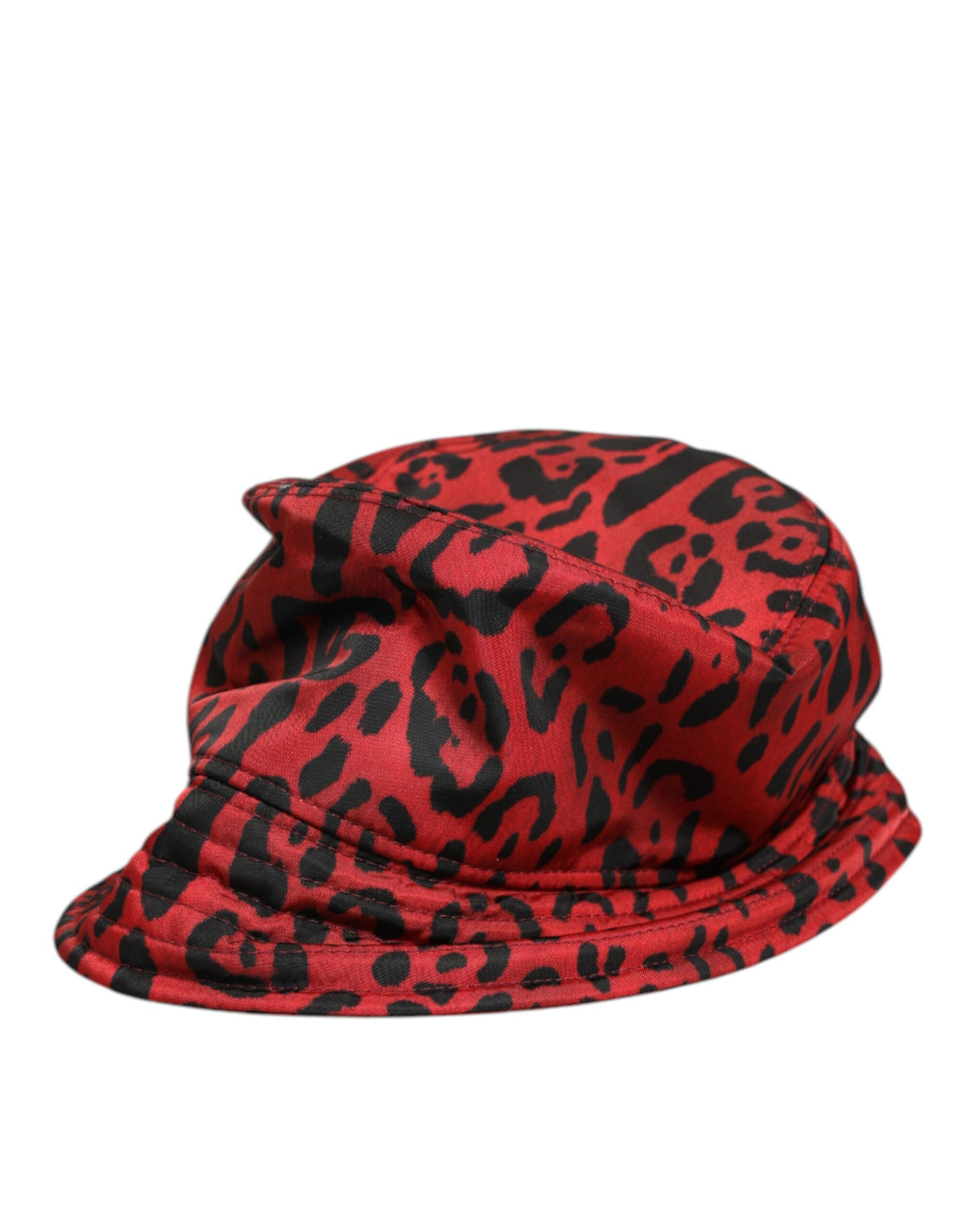 Discover the Dolce & Gabbana Red Black Nylon Leopard Print Bucket Hat, a statement of luxury and artistry, crafted in Italy for the discerning connoisseur.