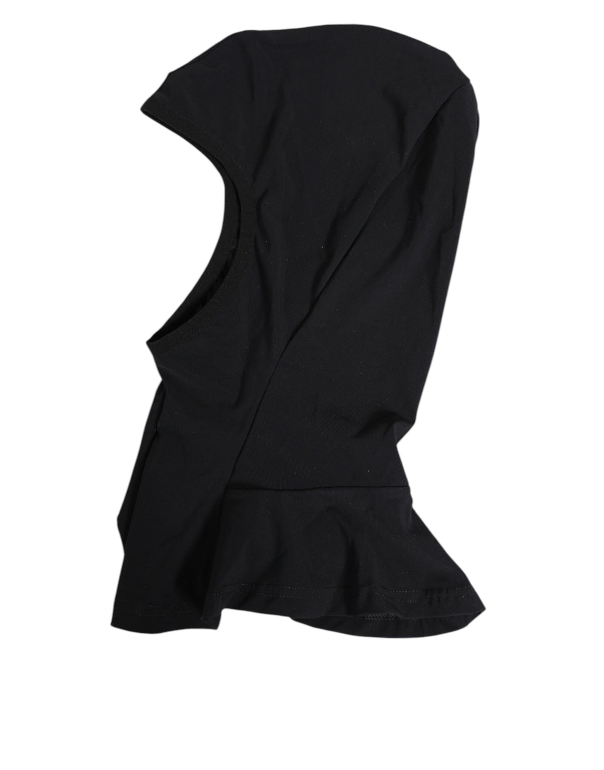 Discover the Dolce & Gabbana Black Nylon Elastane Balaclava, a luxurious Italian accessory that embodies elegance and versatility, perfect for the discerning individual.
