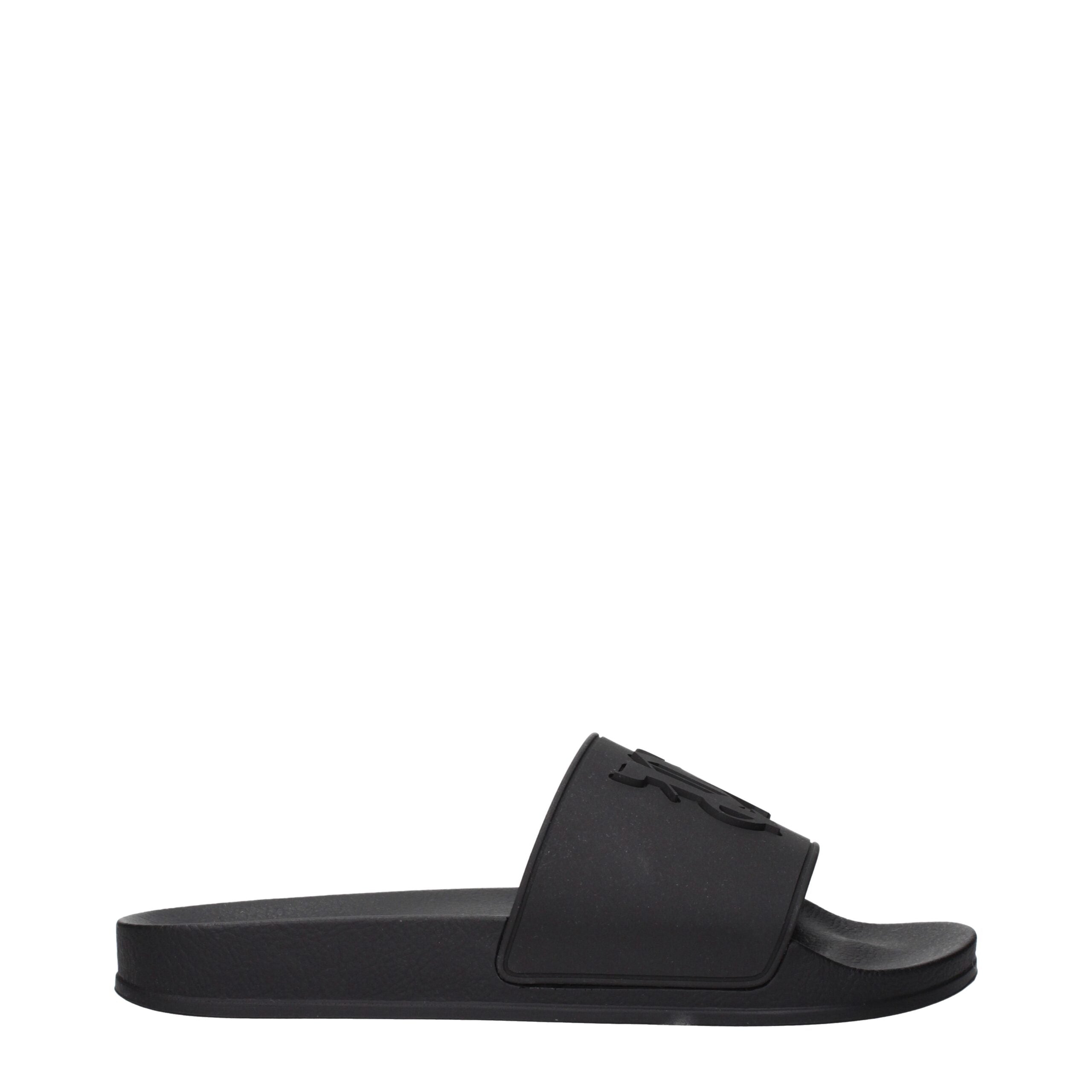 Experience the exquisite Palm Angels Black Cotton Slippers, where premium craftsmanship meets timeless elegance, perfect for the discerning individual seeking luxurious comfort.