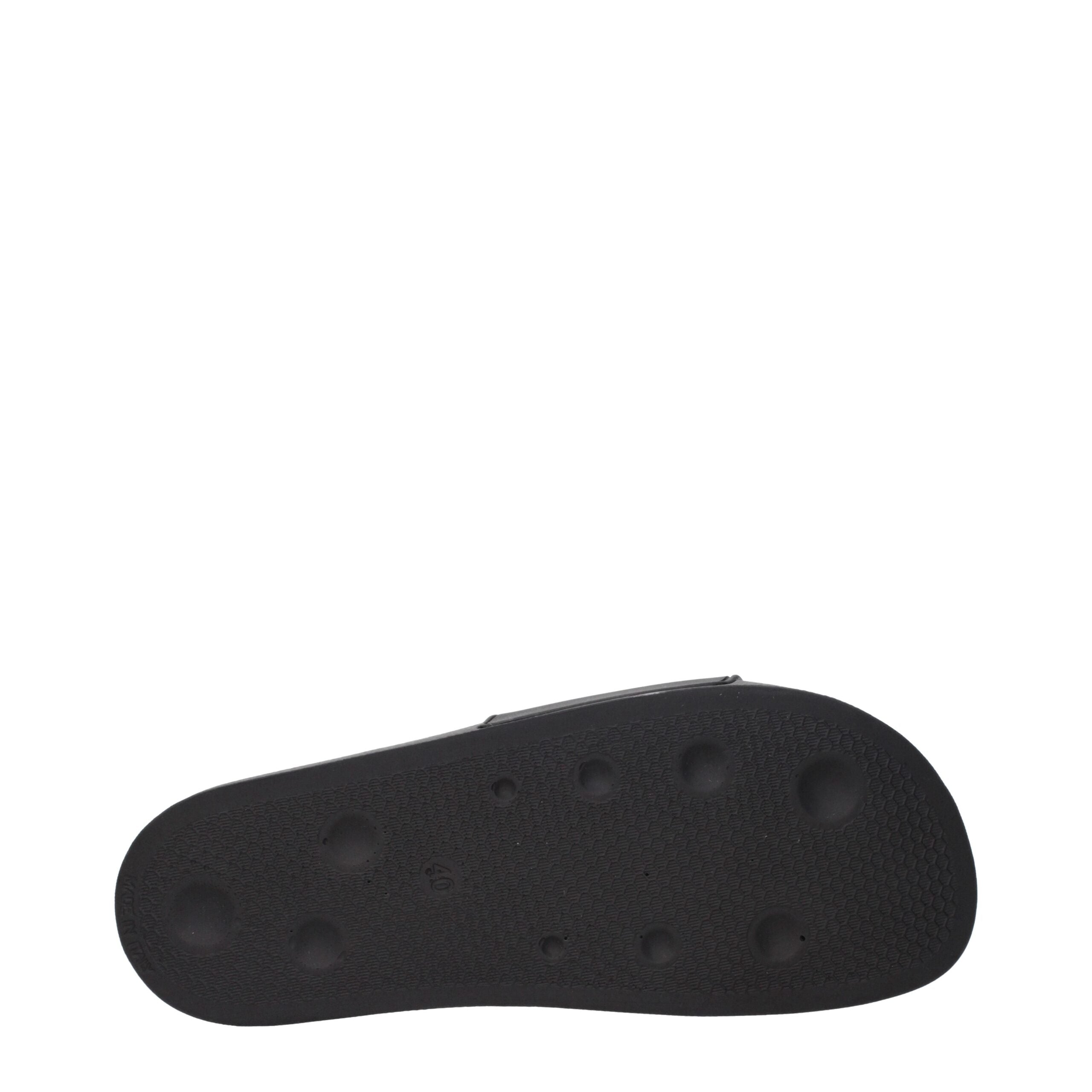 Experience the exquisite Palm Angels Black Cotton Slippers, crafted from premium rubber for unparalleled comfort and timeless elegance, redefining luxury footwear.