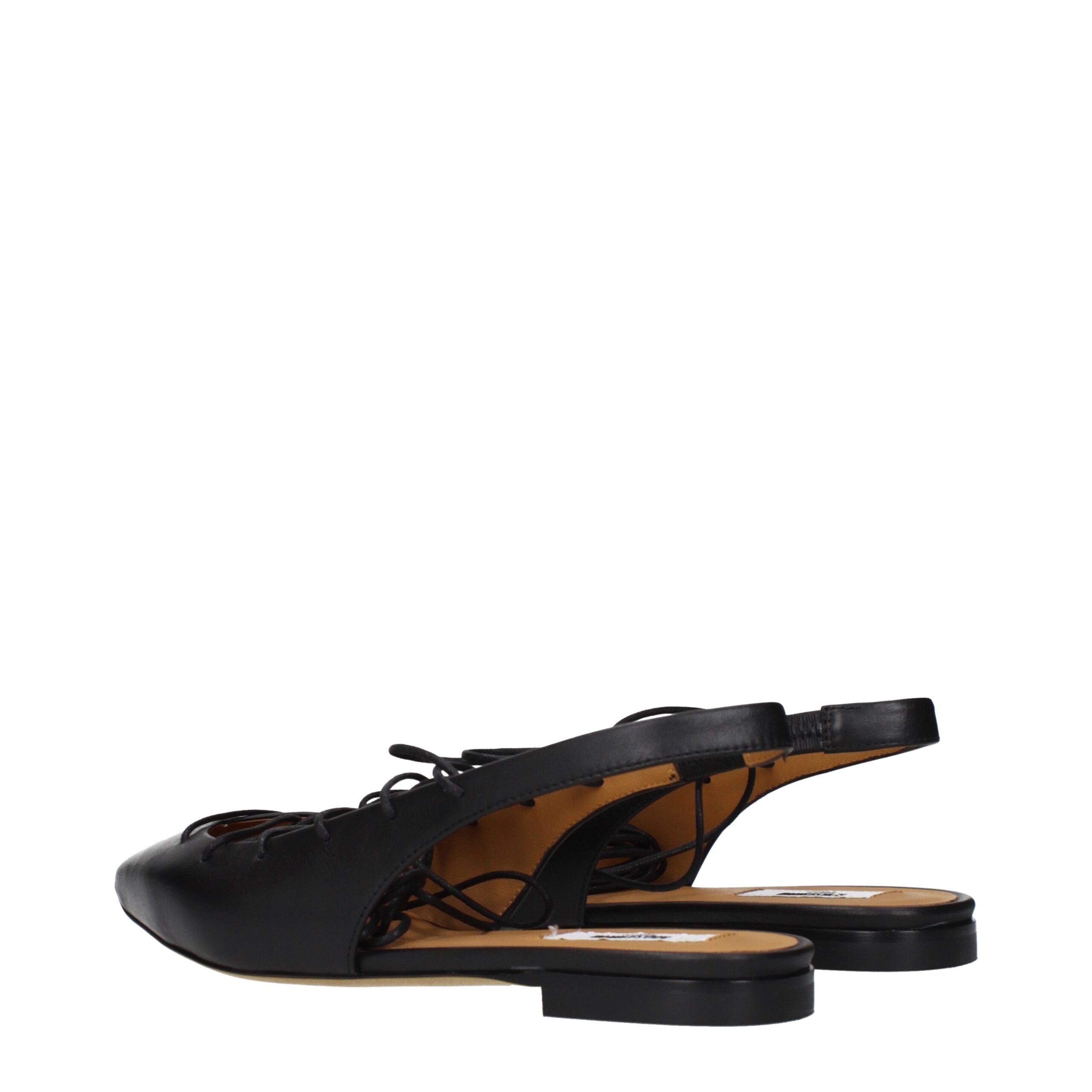 Experience the exquisite Moschino Black Leather Flats, where premium craftsmanship meets timeless elegance, perfect for the discerning individual who embodies luxury.