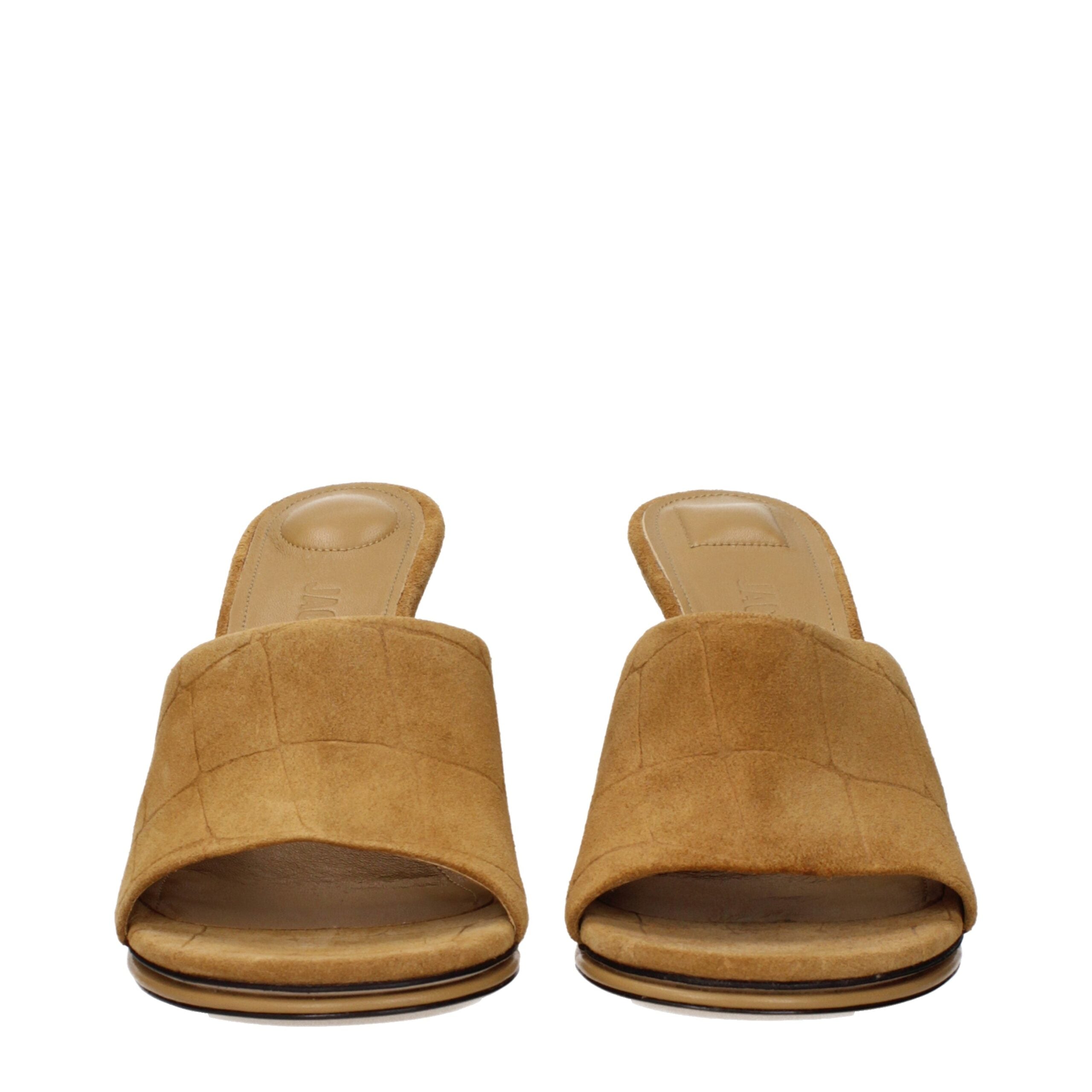 Elevate your elegance with Jacquemus Brown Leather Stiletto Heel Sandals, a luxurious blend of refined craftsmanship and sophisticated allure for every occasion.