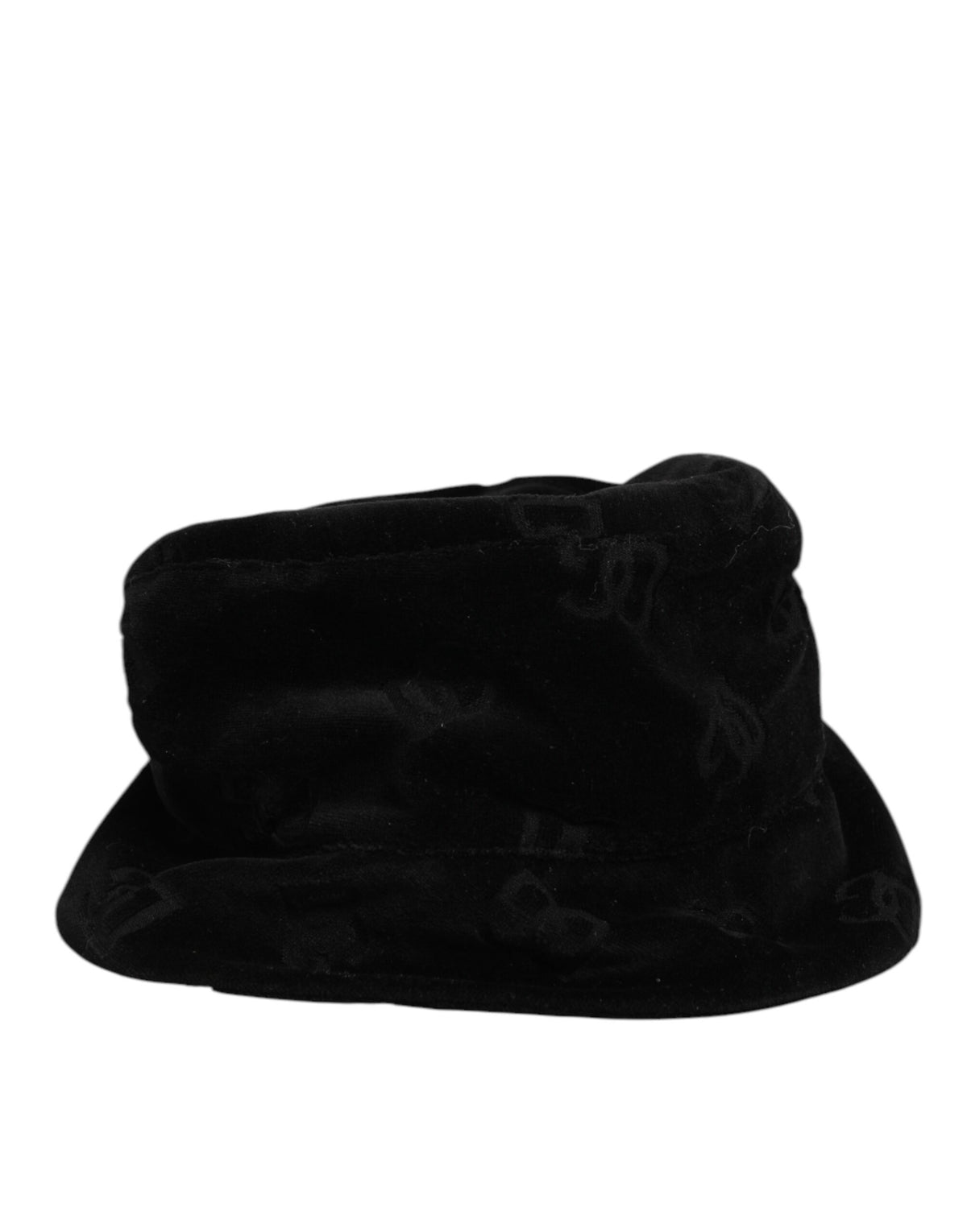 Indulge in the exquisite Dolce & Gabbana Black Cotton Suede Bucket Logo Capello Hat, a timeless luxury piece that embodies refined elegance and artisanal craftsmanship.