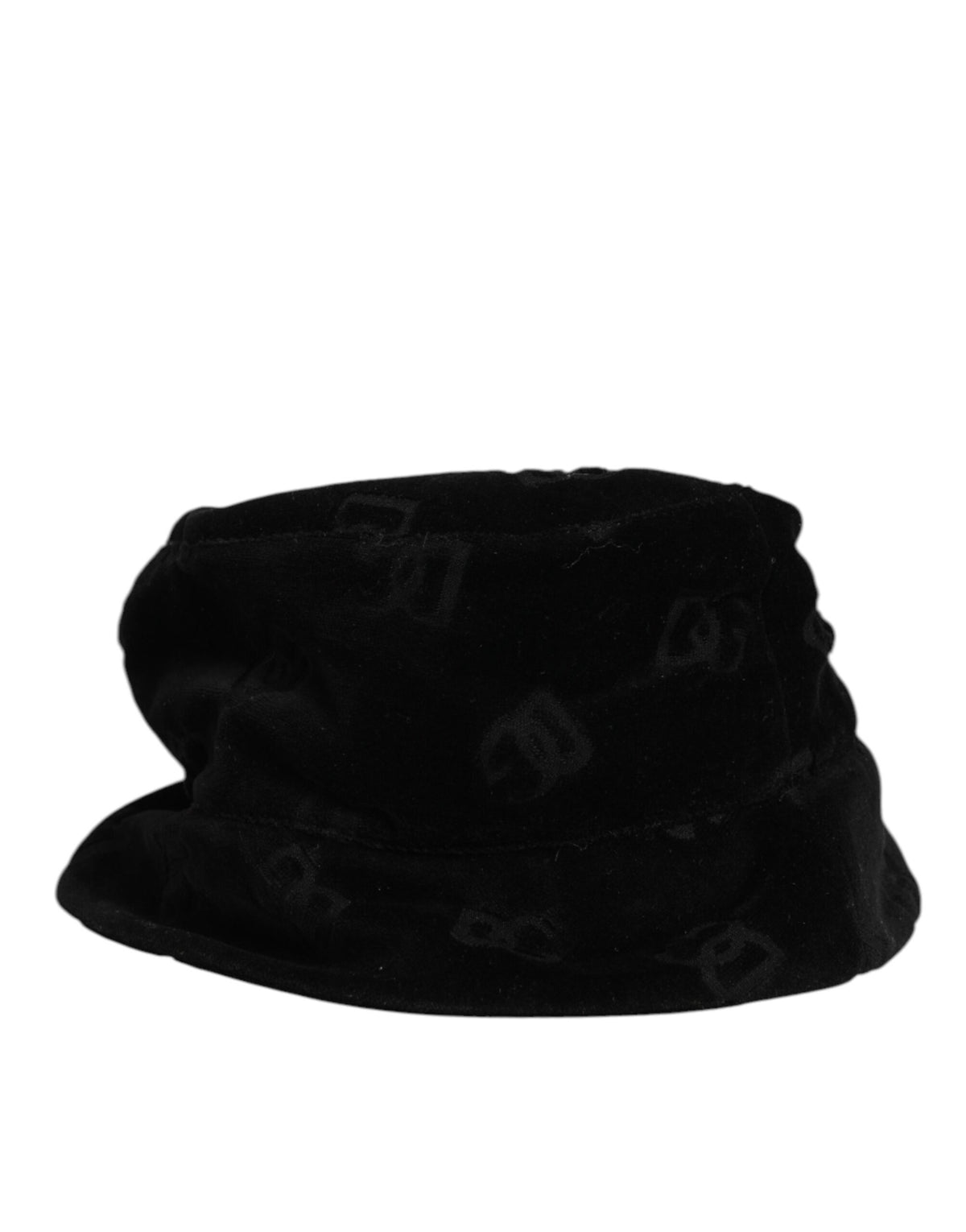 Indulge in the exquisite Dolce & Gabbana Black Cotton Suede Bucket Logo Capello Hat, a timeless luxury piece that embodies sophisticated craftsmanship and effortless elegance.