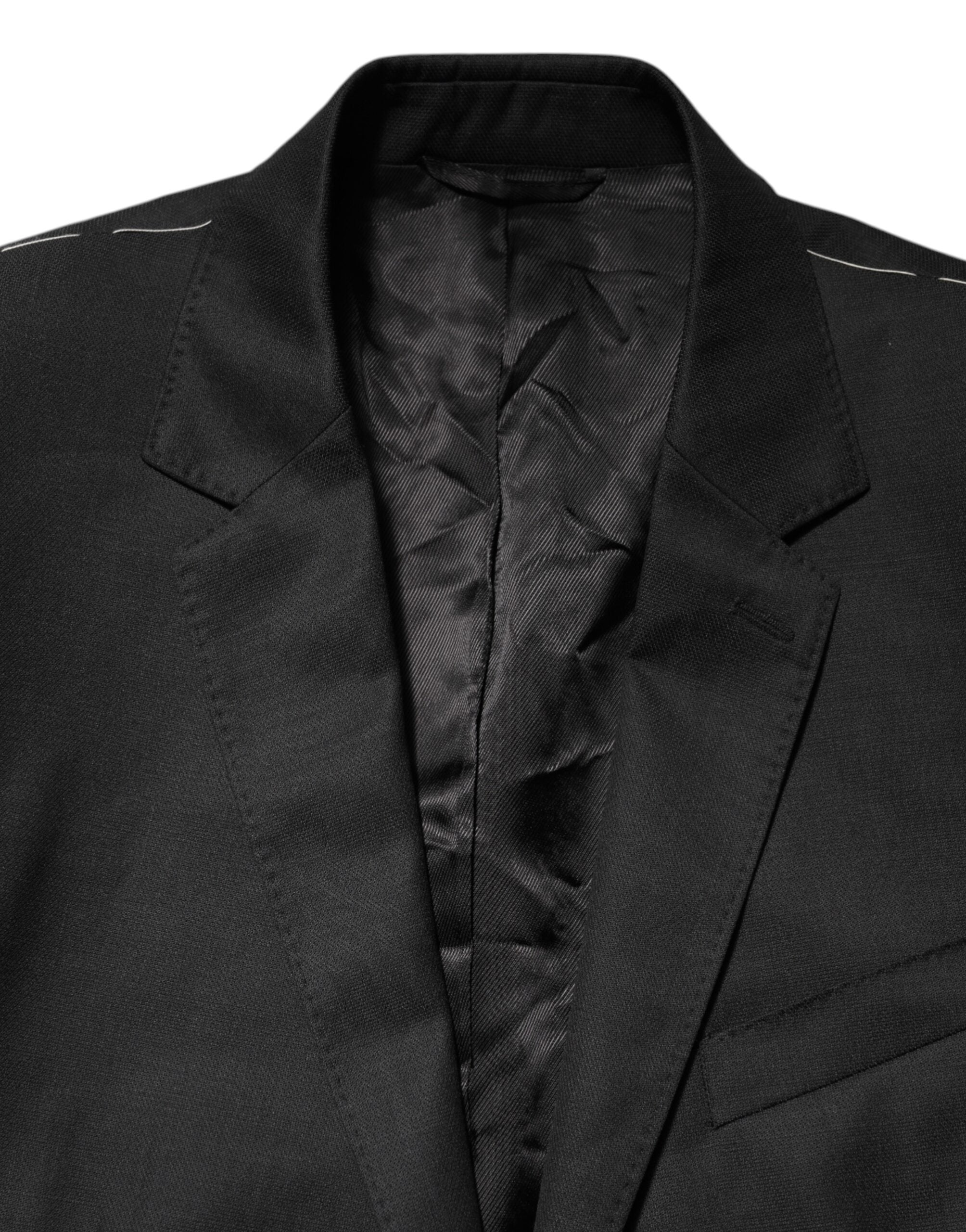 Dolce & Gabbana Black MARTINI Blazer - Luxurious Wool Elegance