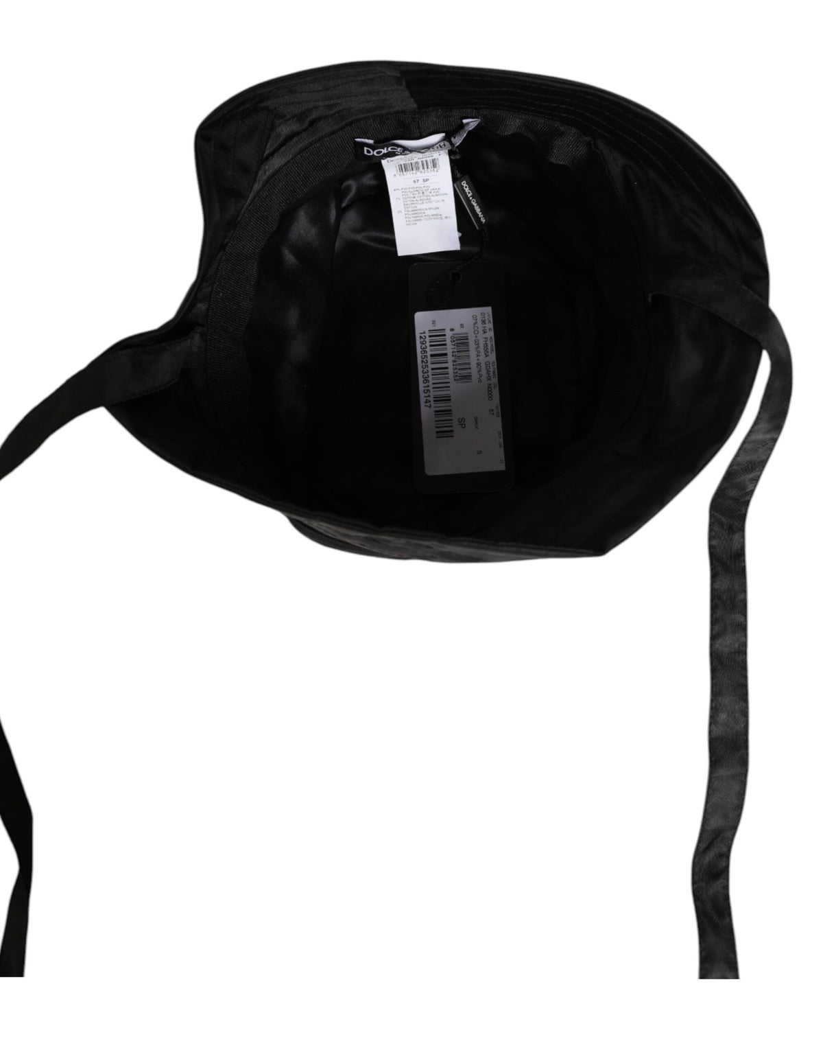Elevate your outdoor elegance with the Dolce & Gabbana Black PVC Wide Brim Bucket Hat, a masterpiece of Italian craftsmanship that embodies luxurious style and sophistication.