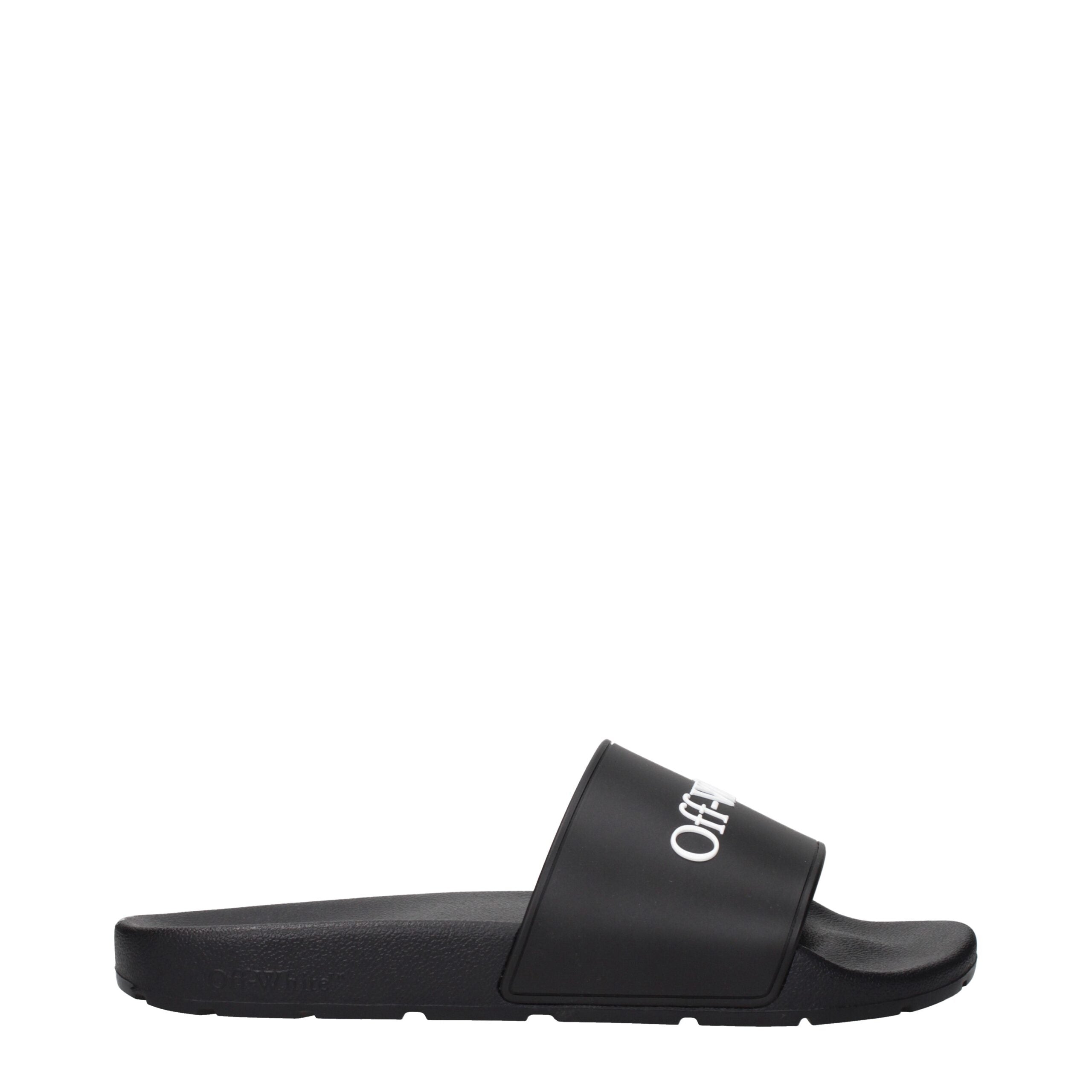 Elevate your leisure with Off-White Black Cotton Slippers, where premium craftsmanship meets sophisticated style, perfect for the discerning individual.