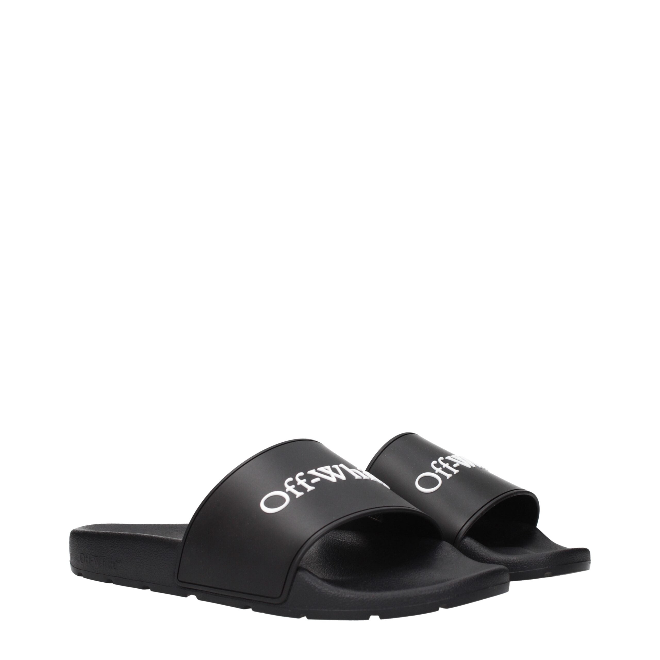Elevate your leisure with Off-White Black Cotton Slippers, a blend of premium cotton and exquisite craftsmanship, perfect for the discerning individual seeking luxurious comfort.
