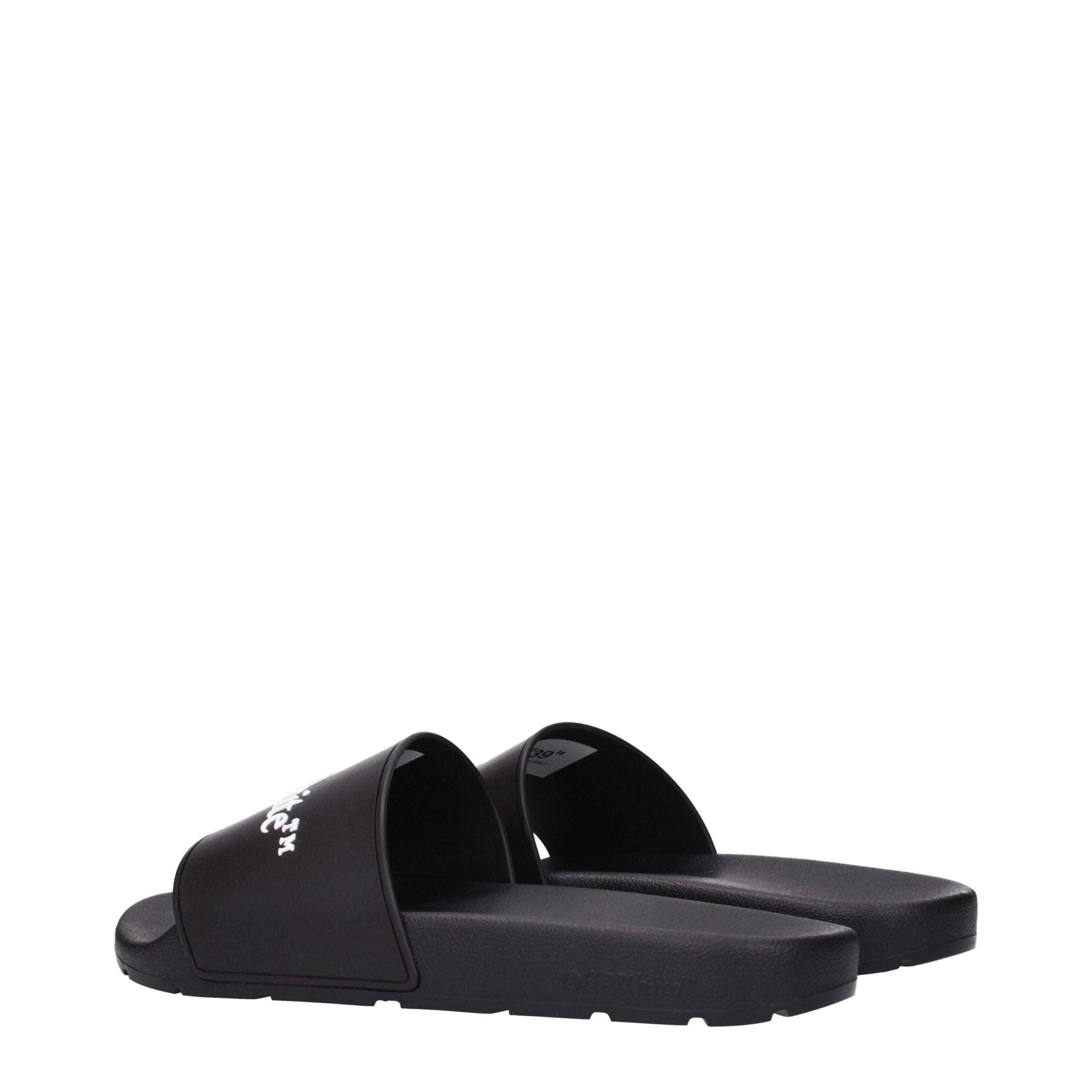 Elevate your leisure with Off-White Black Cotton Slippers, where premium craftsmanship meets timeless elegance, perfect for the discerning individual.
