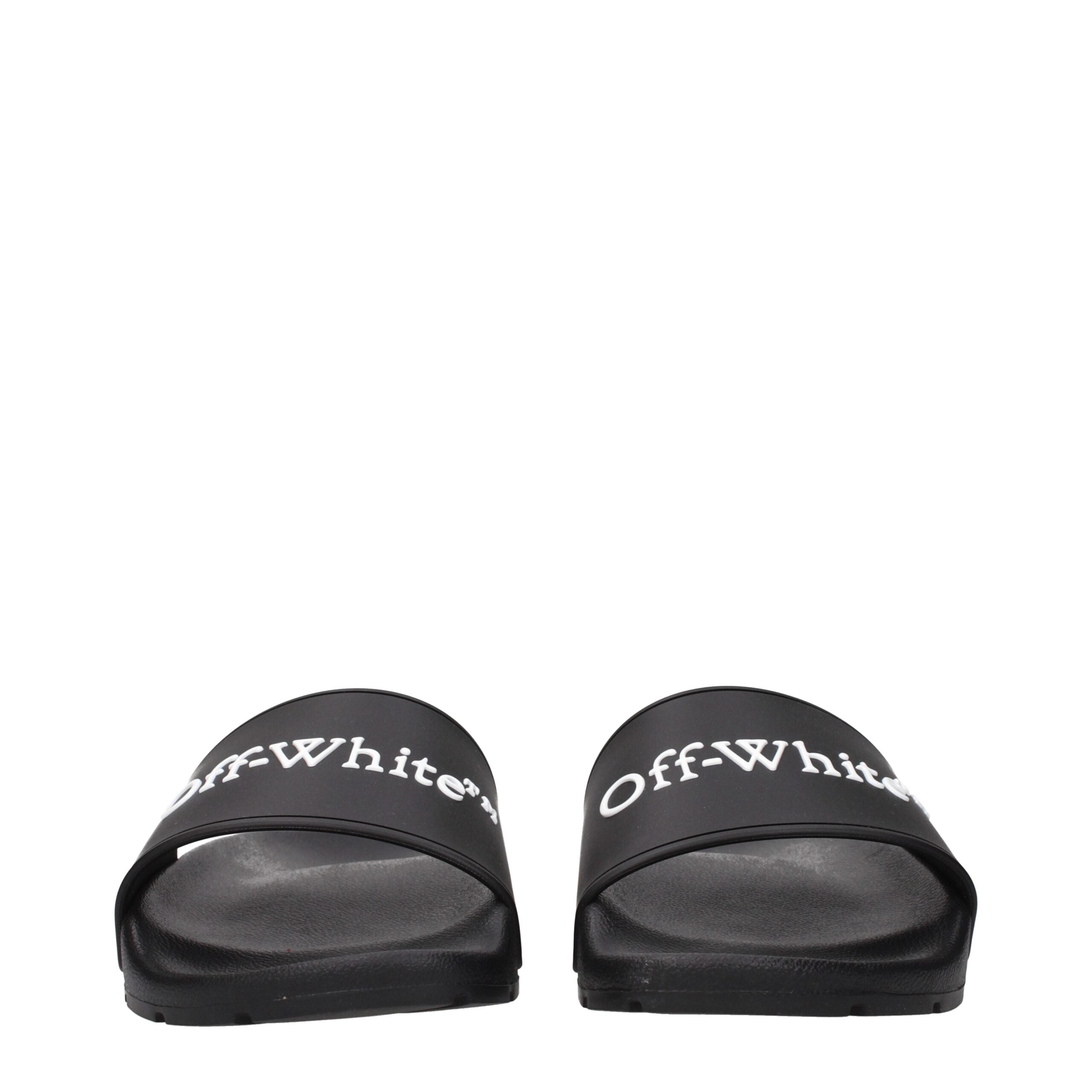 Off-White Black Cotton Slippers - Elevate Your Luxury Experience