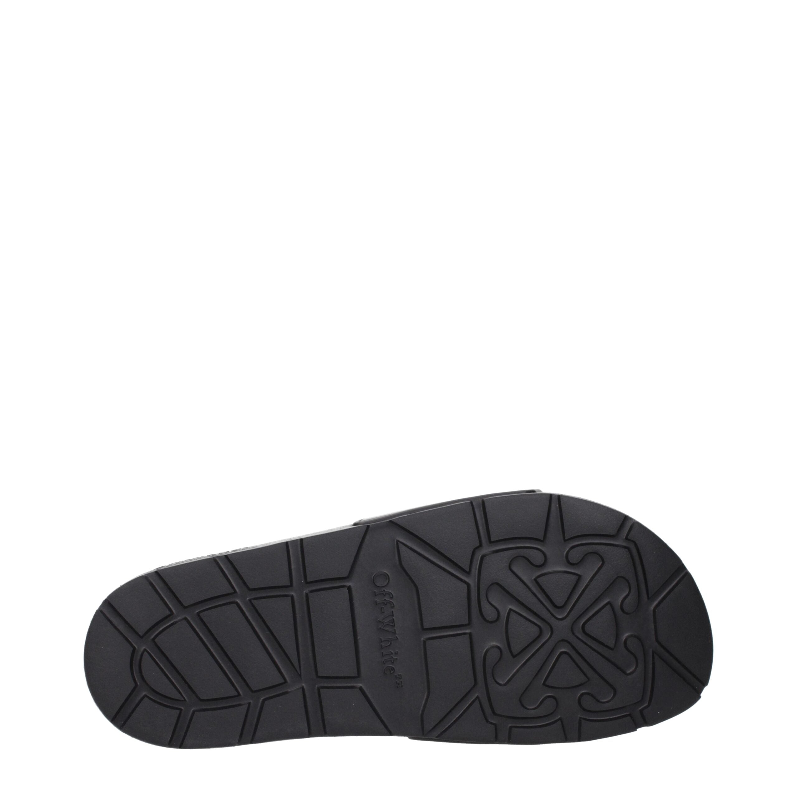 Off-White Black Cotton Slippers - Luxury Comfort Redefined