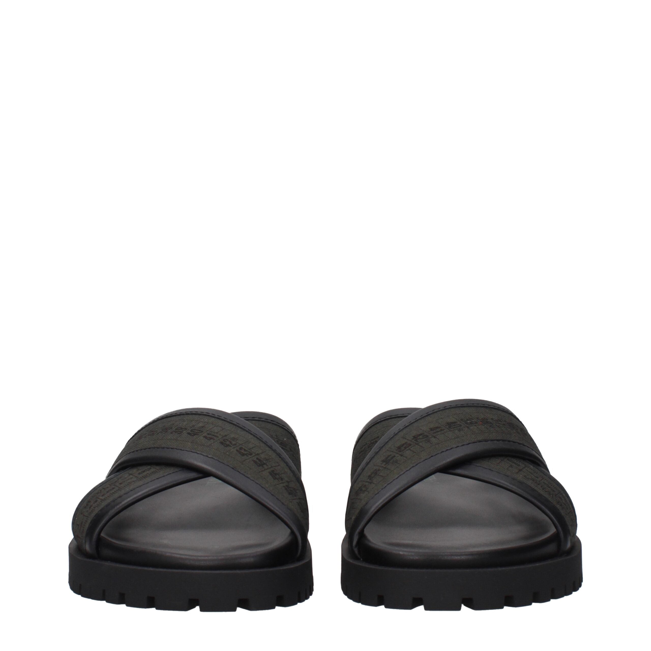 Experience the allure of Off-White Green Fabric Flat Sandals, where exquisite craftsmanship meets modern elegance, perfect for those who embody luxury and sophistication.
