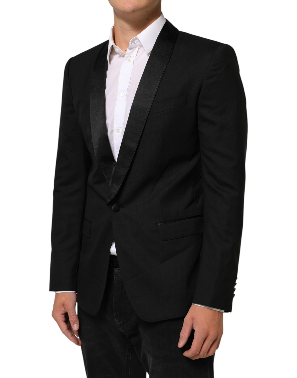 Indulge in the exquisite Dolce & Gabbana Black MARTINI Blazer, a masterpiece of Italian craftsmanship, blending luxury and sophistication for every occasion.