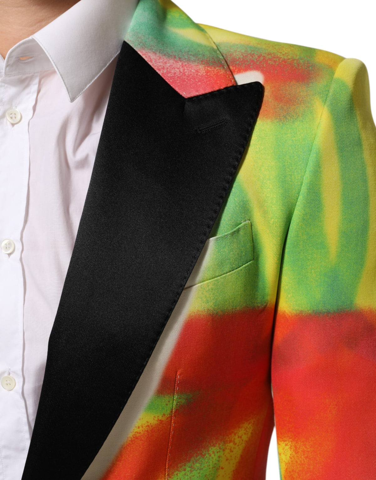 Elevate your style with the Dolce & Gabbana Multicolor Graffiti SICILIA Blazer, a masterpiece of Italian craftsmanship that embodies luxury and artistic expression.