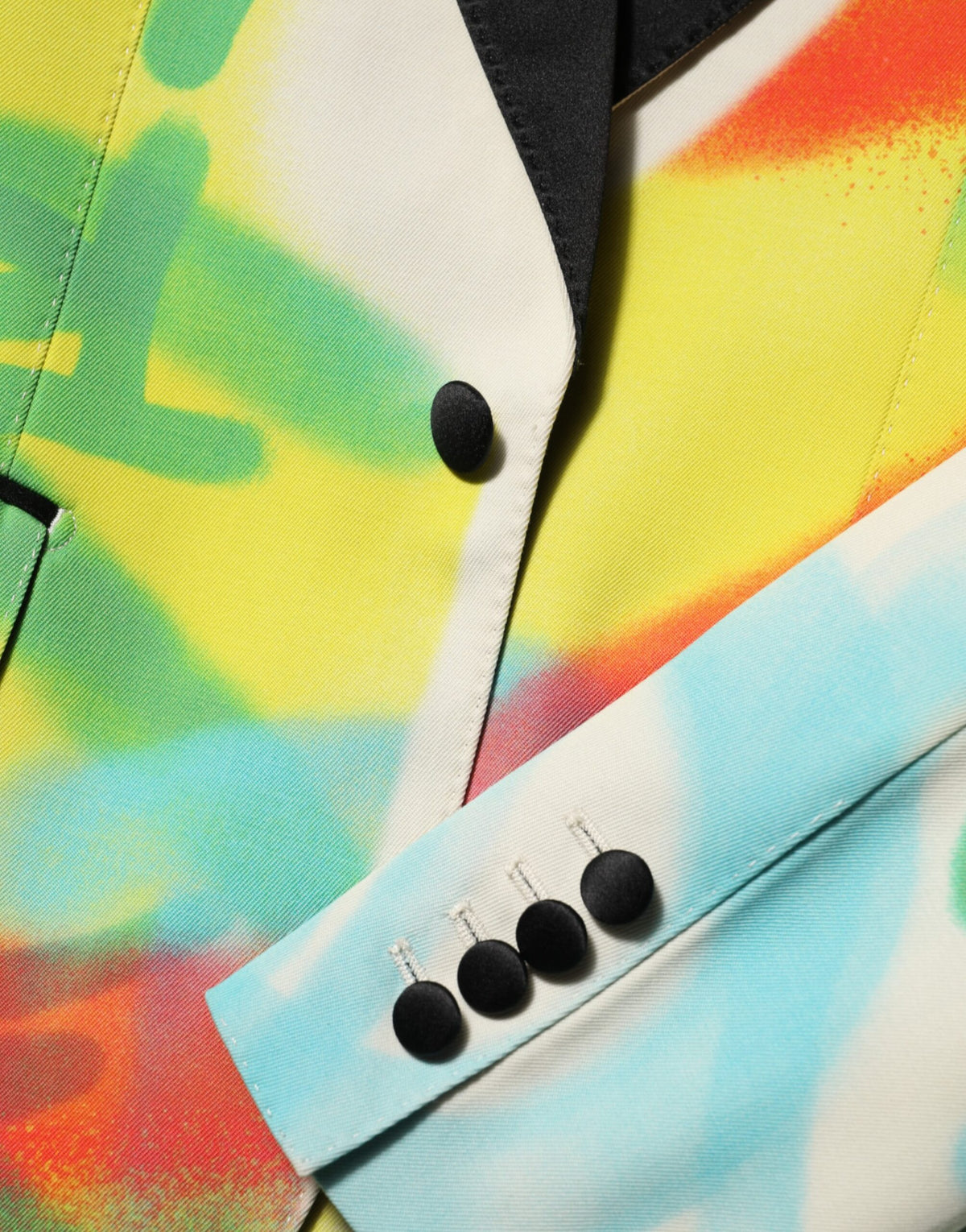 Elevate your style with the Dolce & Gabbana Multicolor Graffiti SICILIA Blazer, a masterpiece of Italian craftsmanship that embodies luxury and artistic expression.