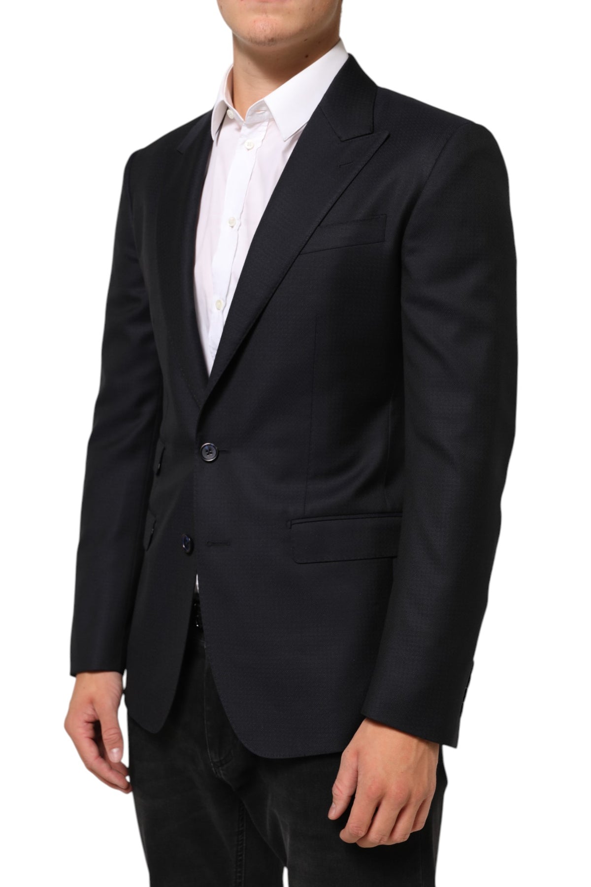 Indulge in the exquisite Dolce & Gabbana Black Wool NAPOLI Blazer, a symbol of Italian craftsmanship that elevates your style with timeless elegance and sophistication.