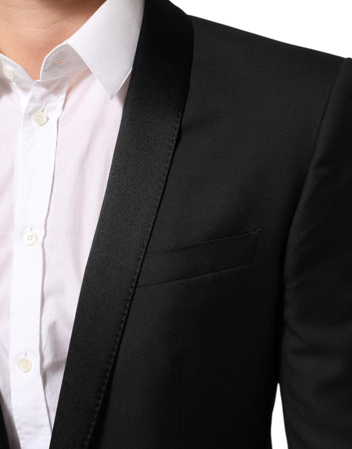 Elevate your wardrobe with the Dolce & Gabbana Black GOLD 1 Button Suit Jacket, a masterpiece of Italian craftsmanship that embodies sophistication and timeless elegance.