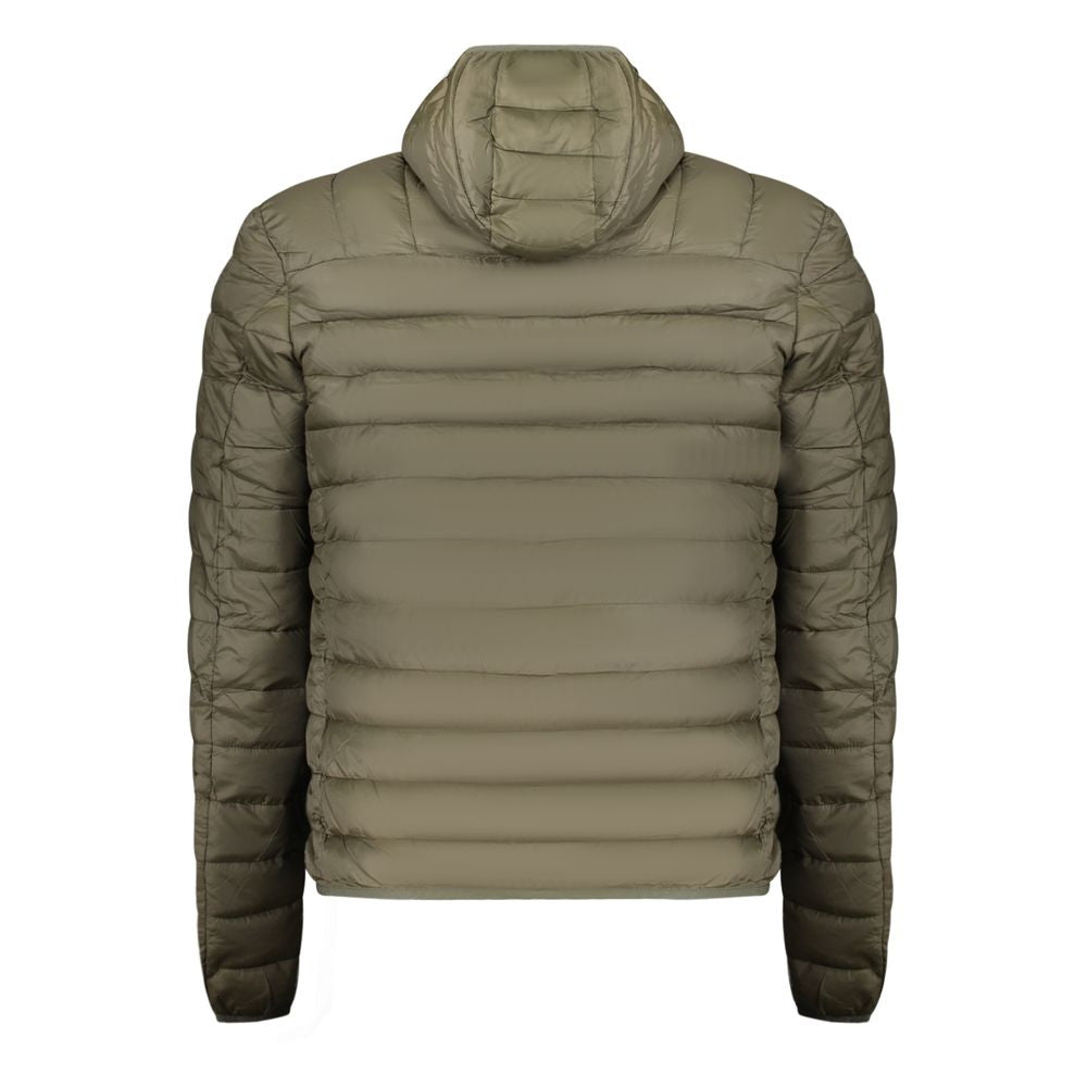 Elevate your wardrobe with the Cavalli Class Verde Polyester Men's Jacket, a lightweight masterpiece that embodies sophistication and timeless elegance for the modern gentleman.