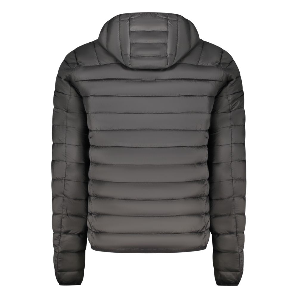 Indulge in the Cavalli Class Black Polyester Men's Jacket, a masterpiece of luxury and sophistication, crafted for those who embody elegance and confidence.